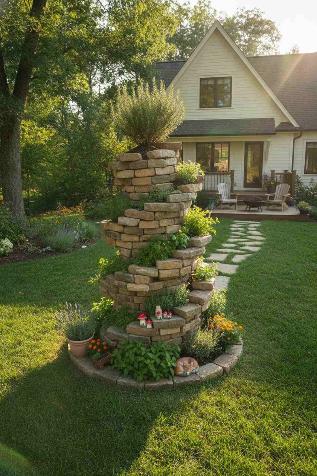 herb spiral tower
