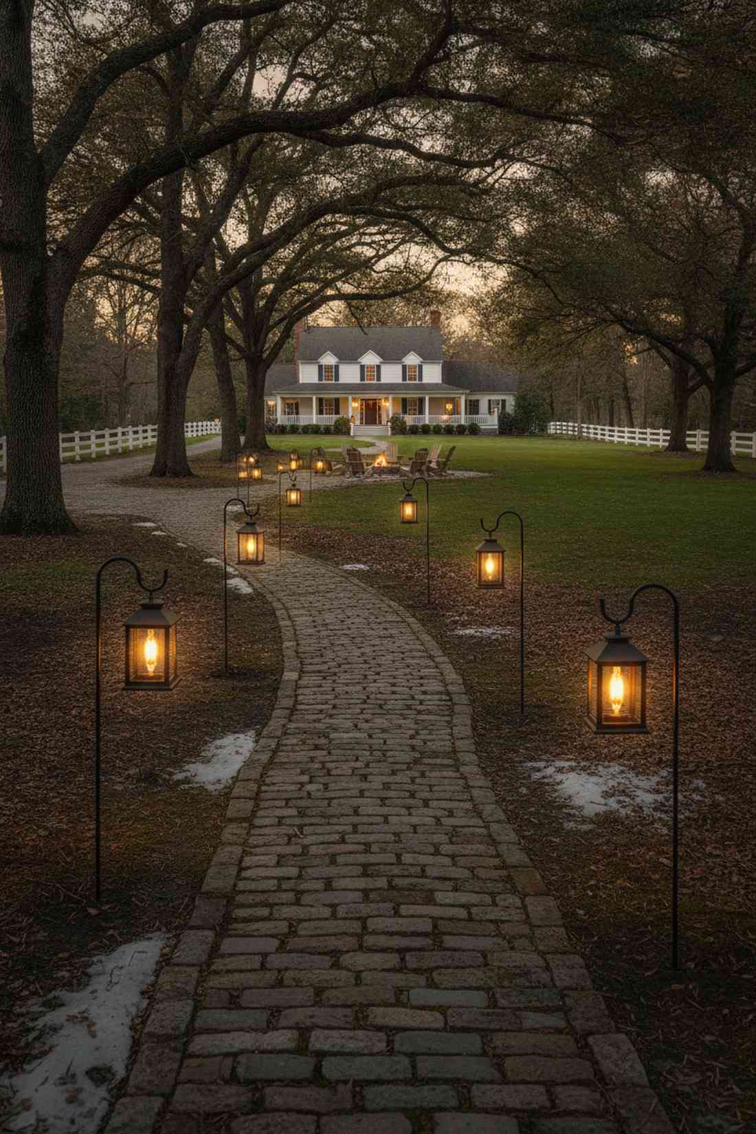 lantern post pathway