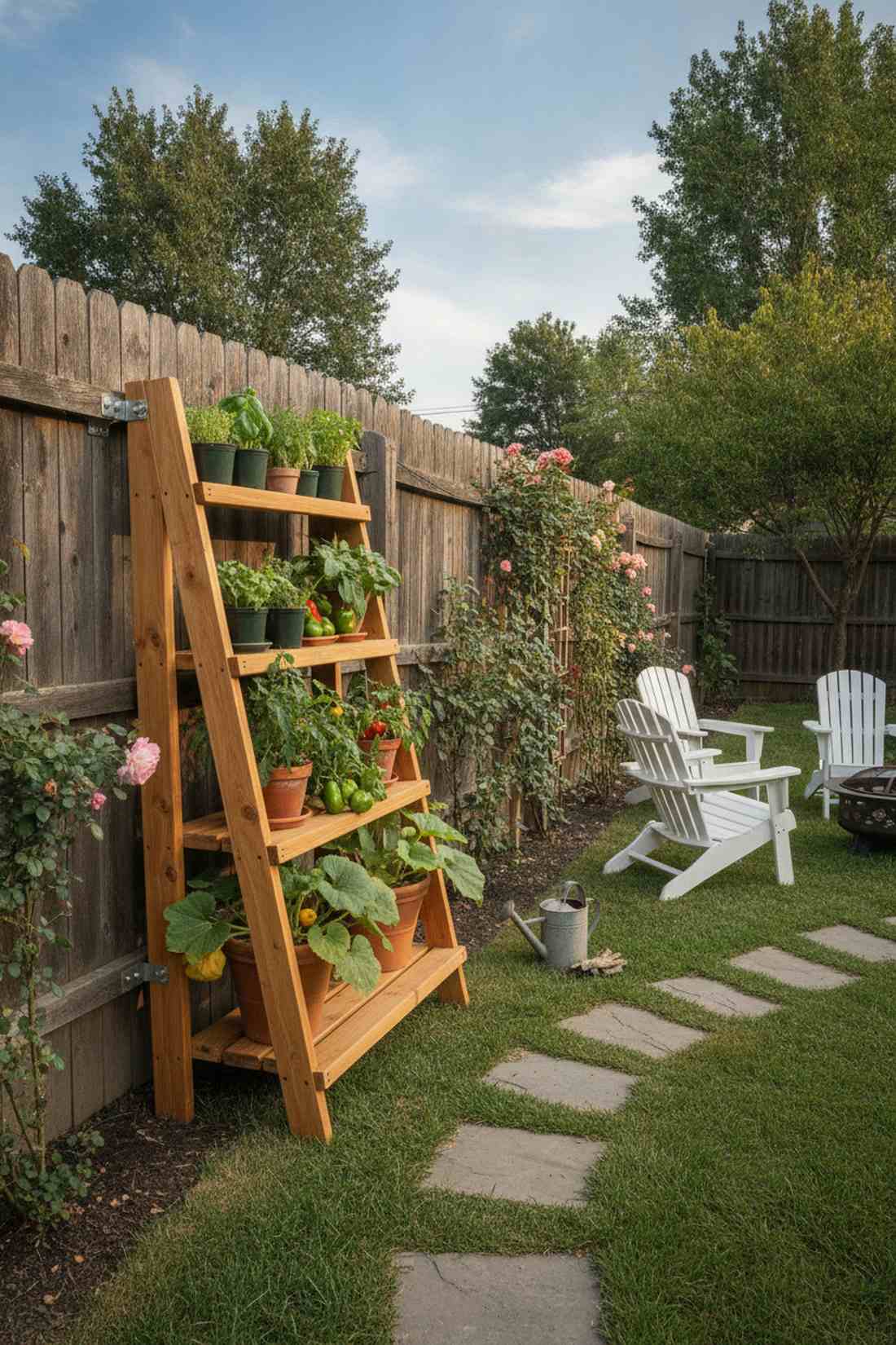 leaning bookshelf planter
