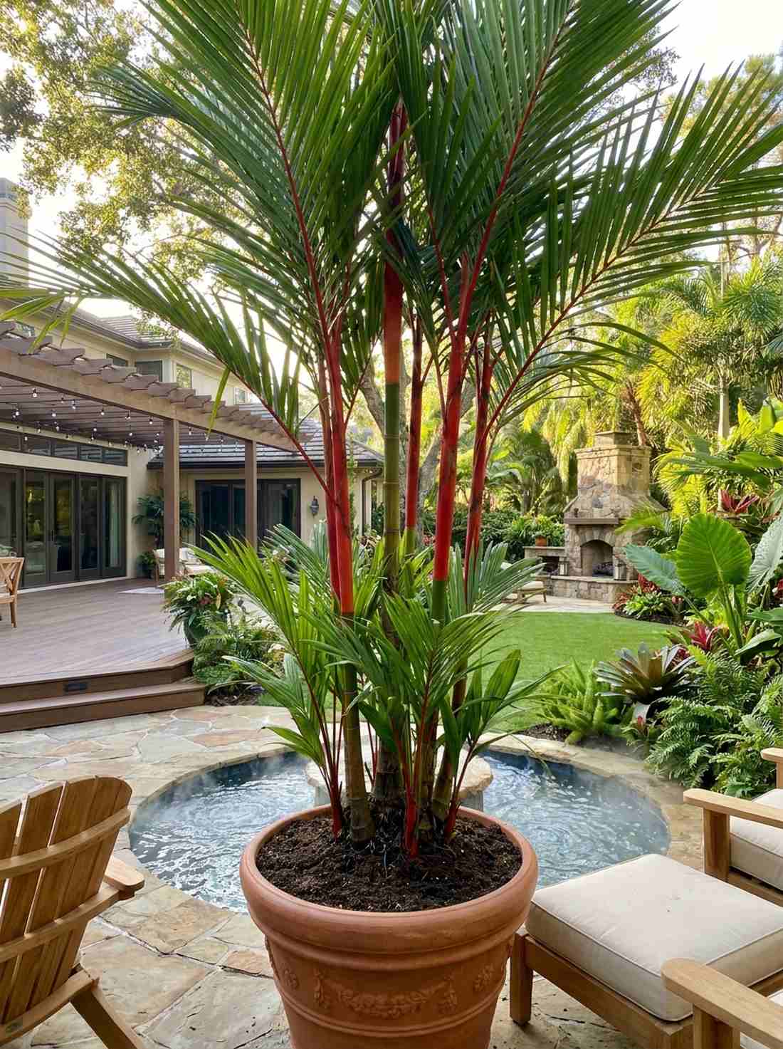 lipstick palm cyrtostachys renda