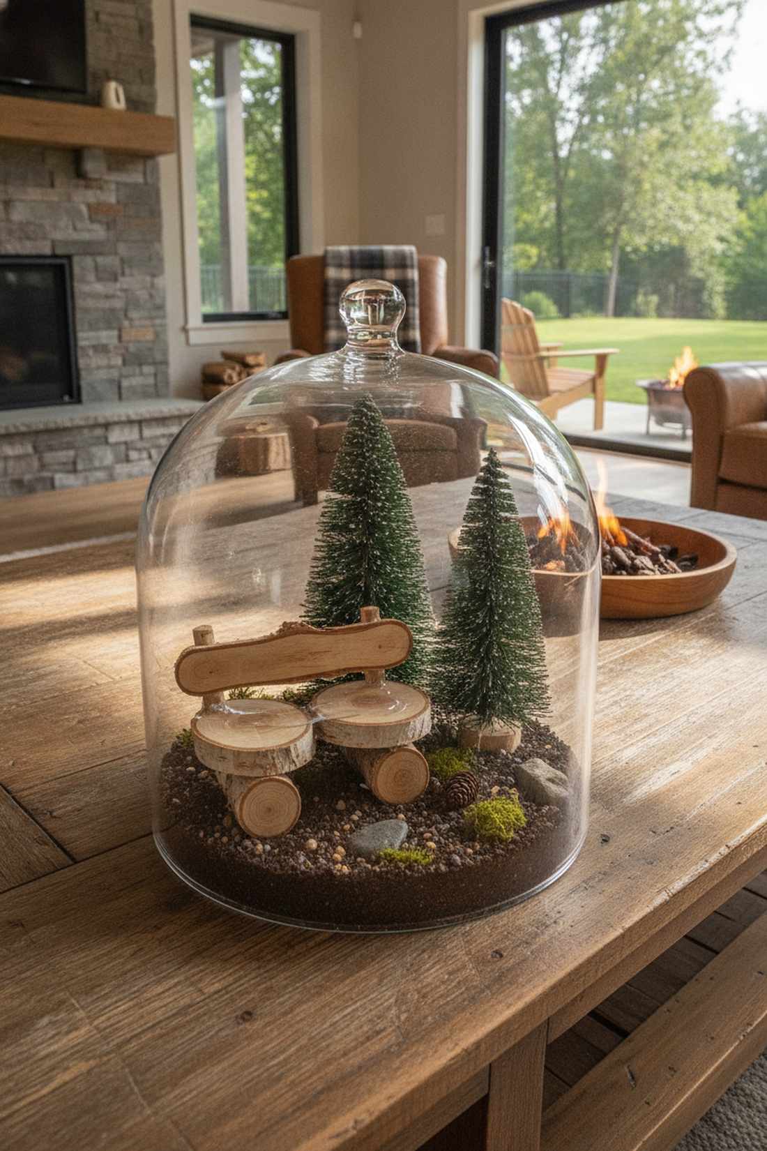 log slice bench