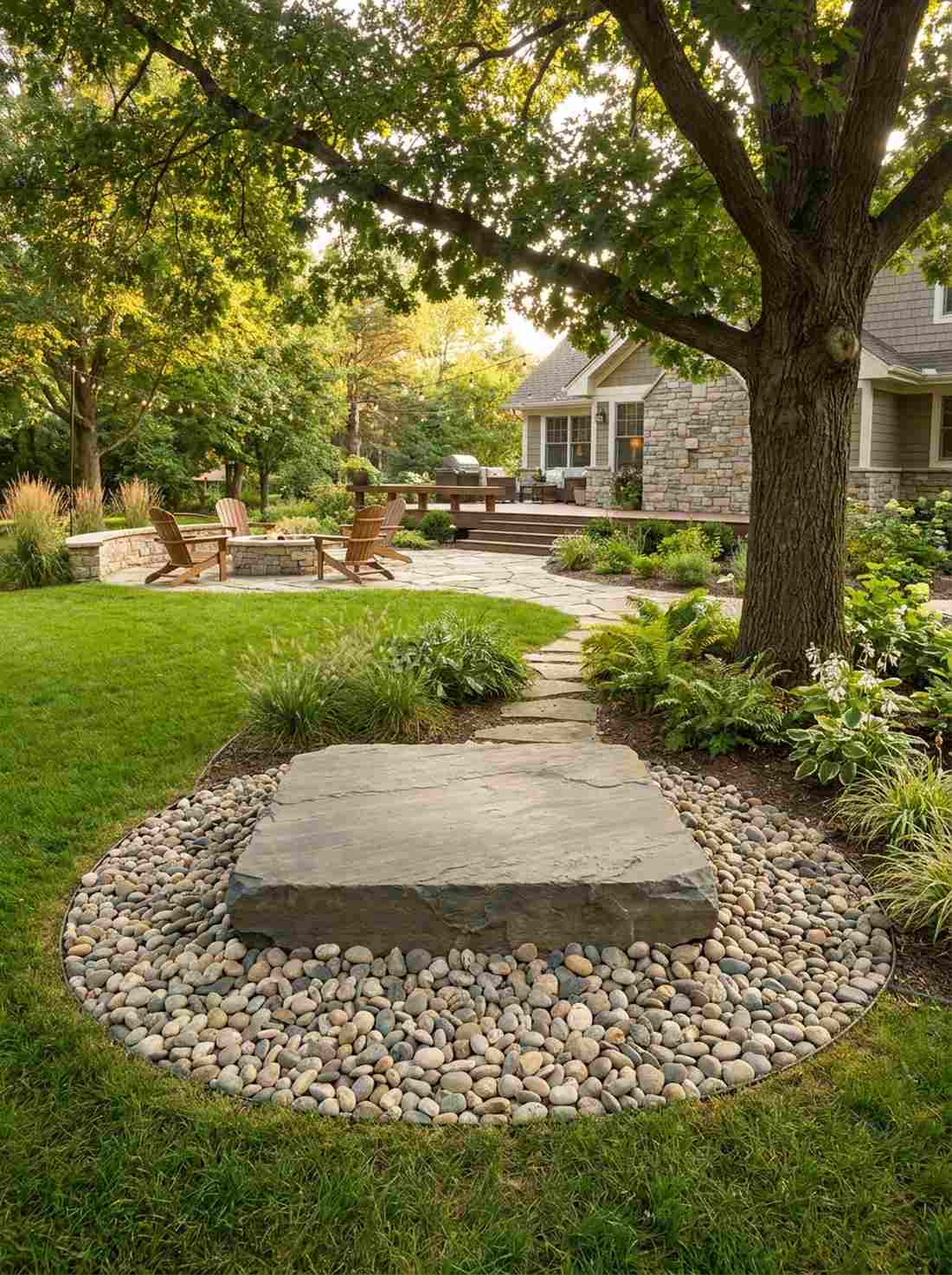 meditation stone platform
