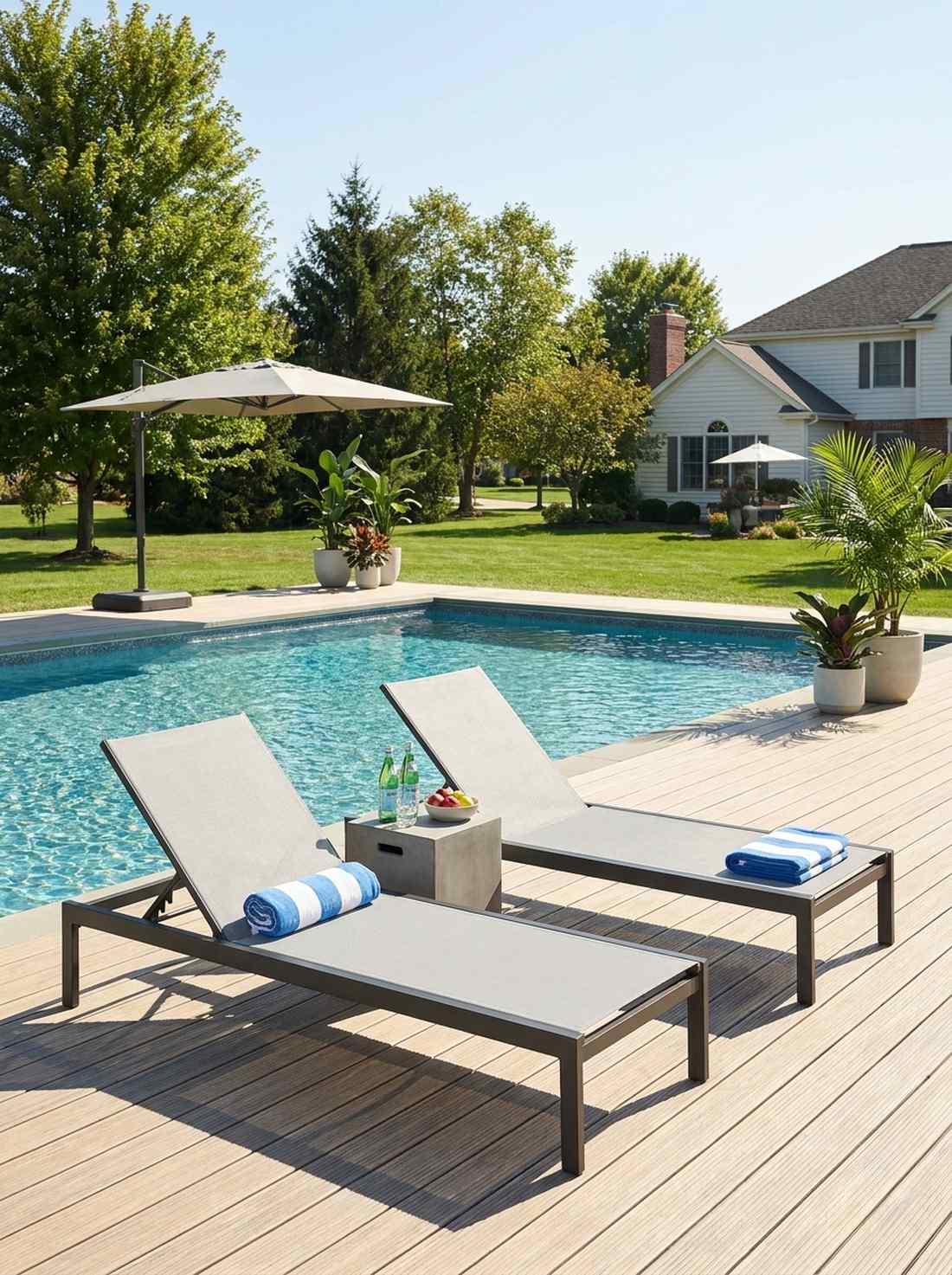 mesh back lounger