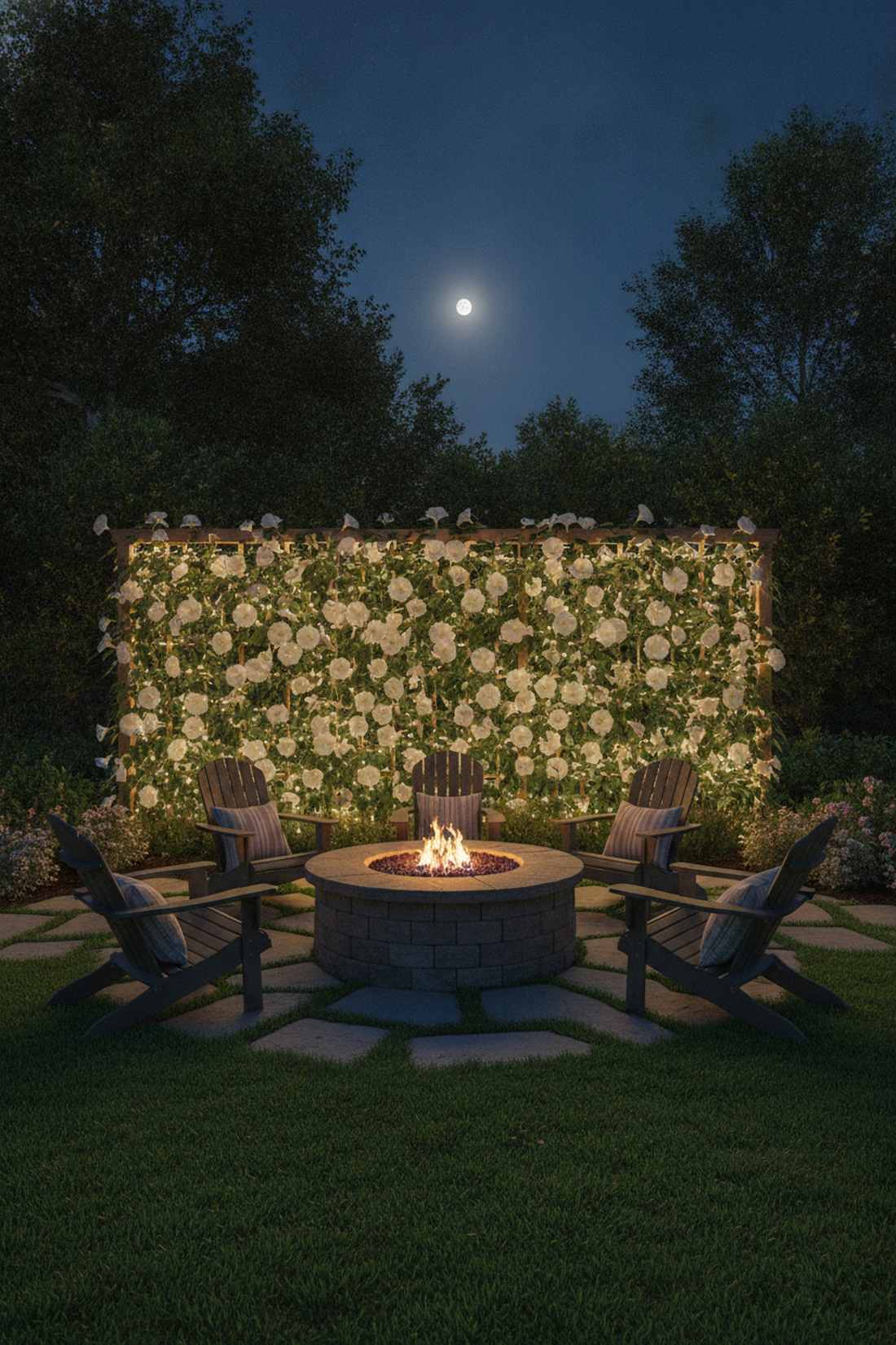 moonflower night blooming illumination
