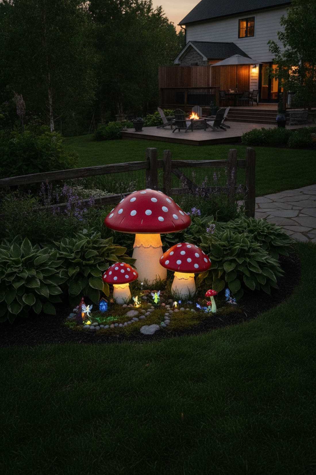 mushroom cap storage dome
