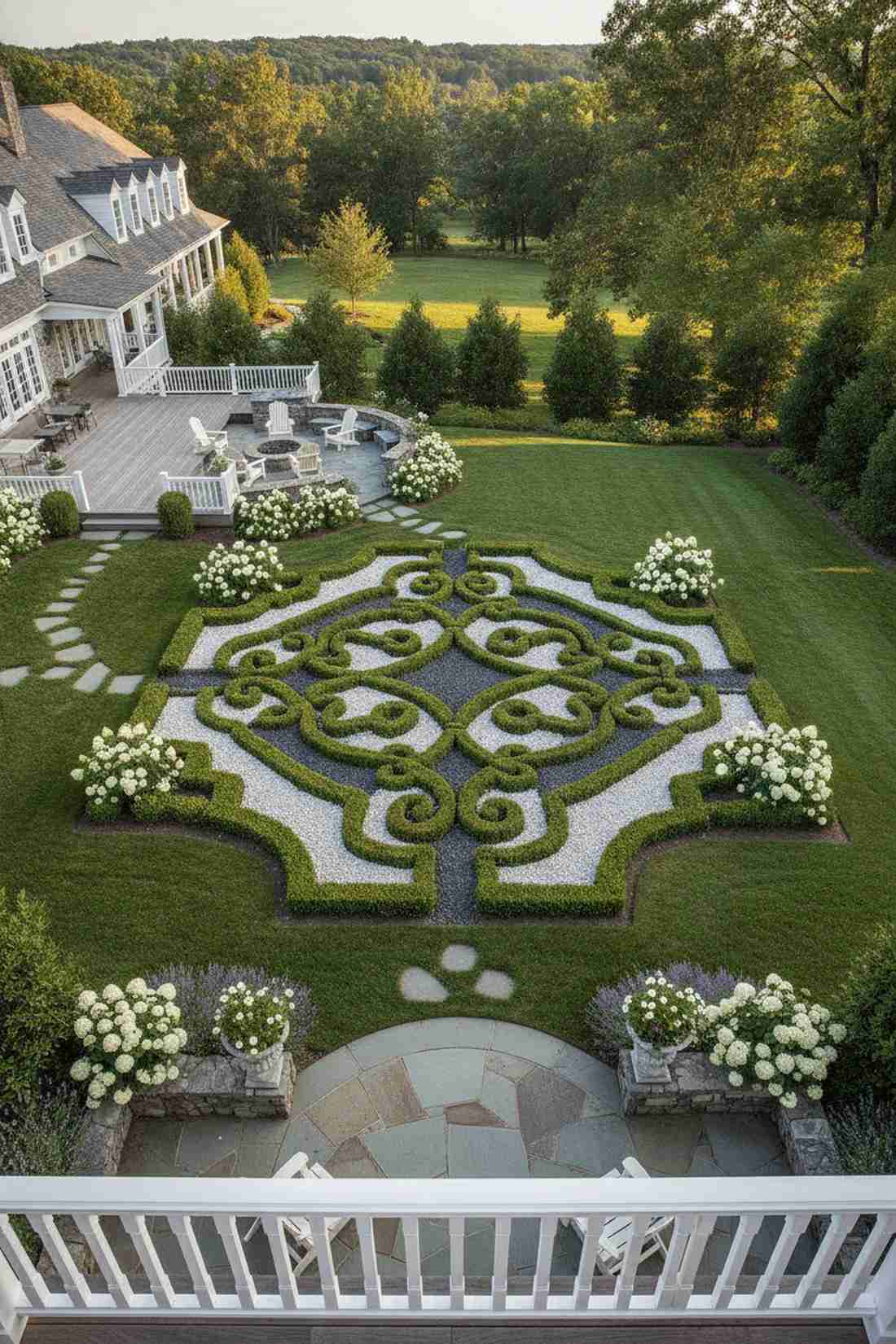 parterre embroidery