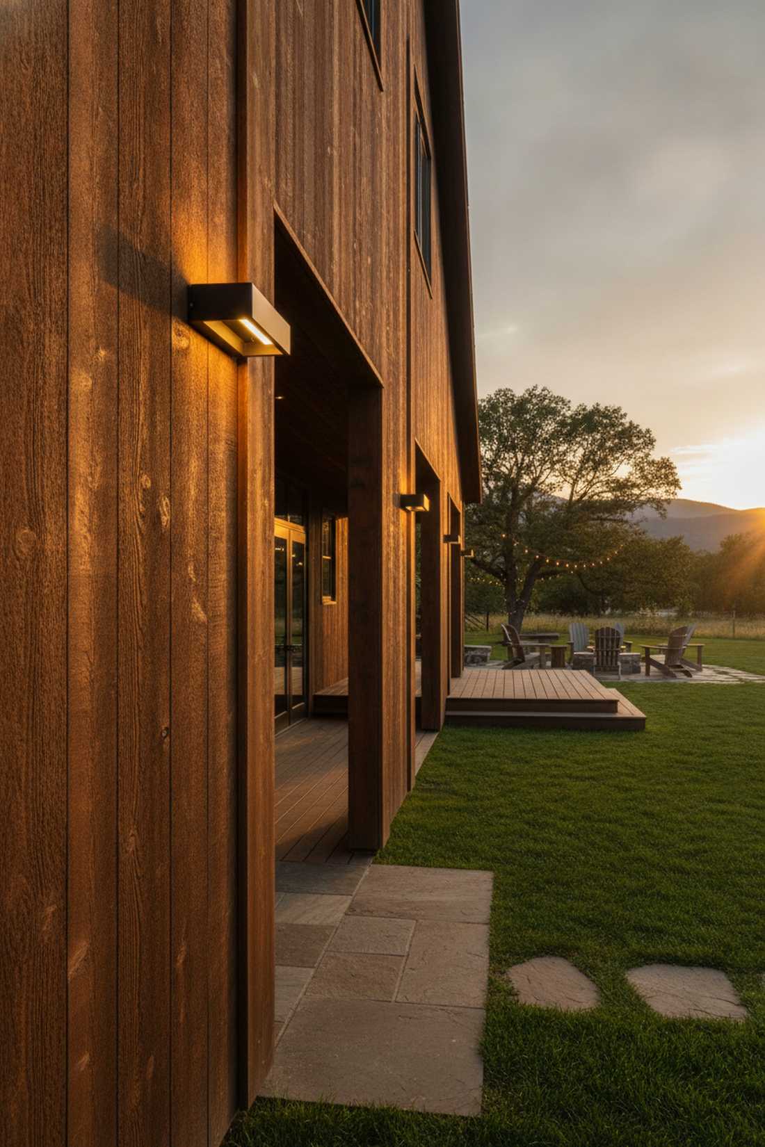 rough sawn timber accents