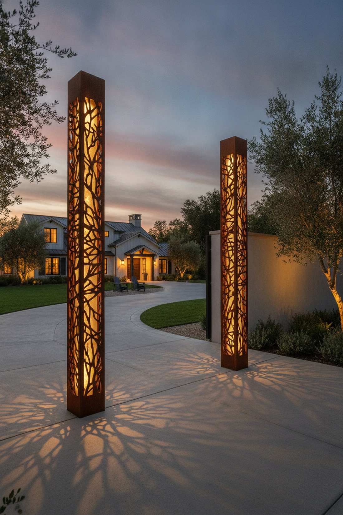 sculptural decorative bollards