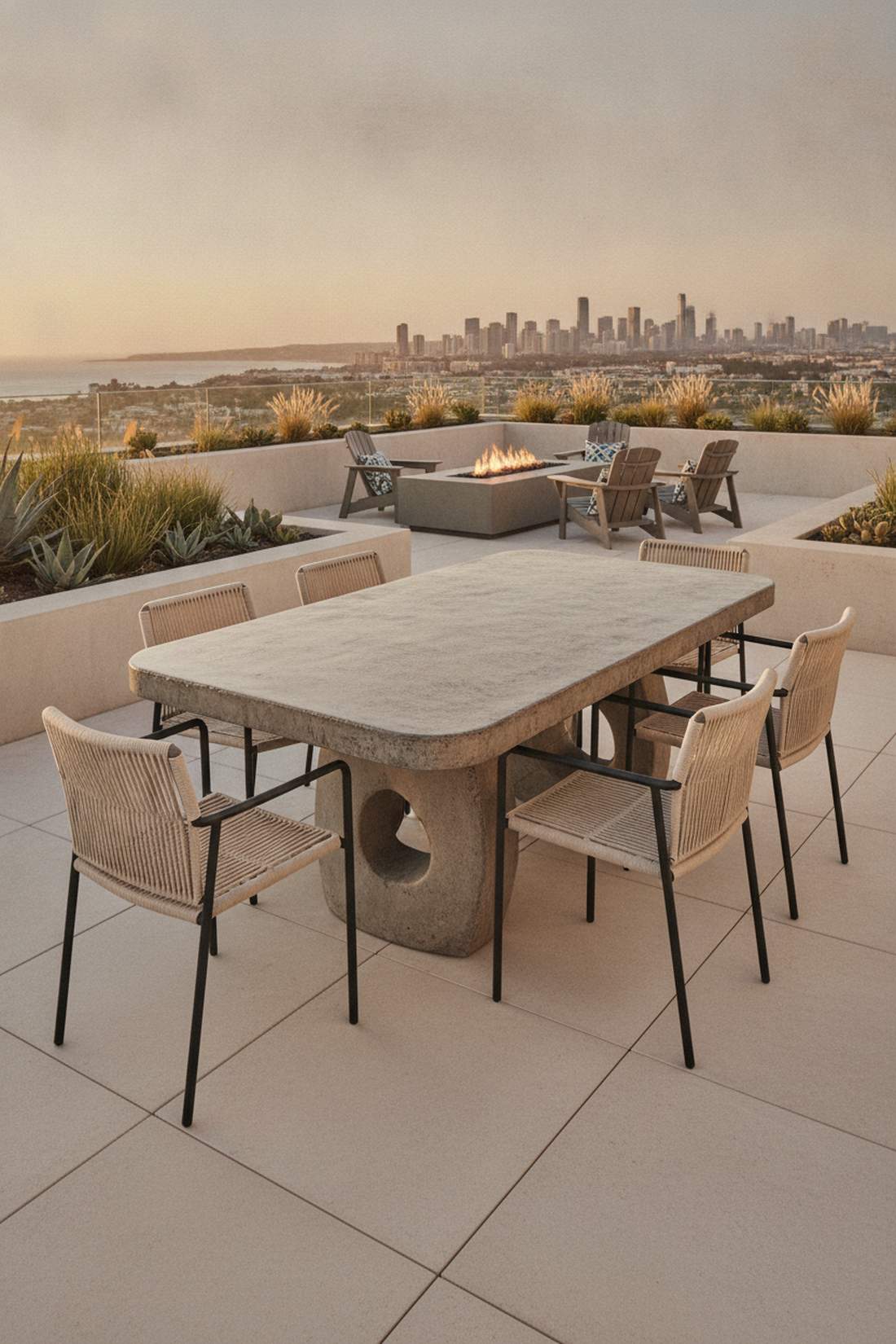 sculptural dining sets with artistic silhouettes