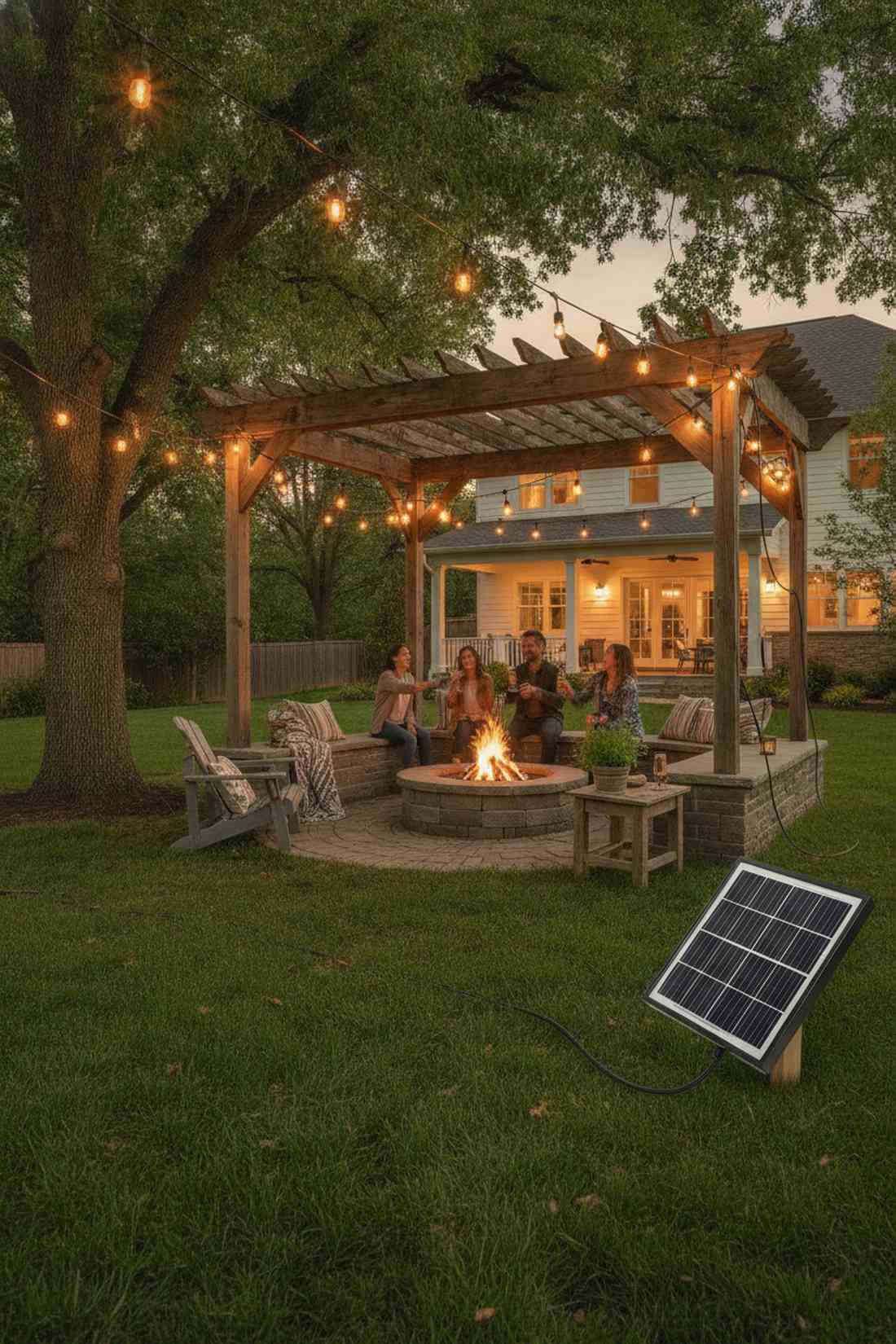 solar string light garlands