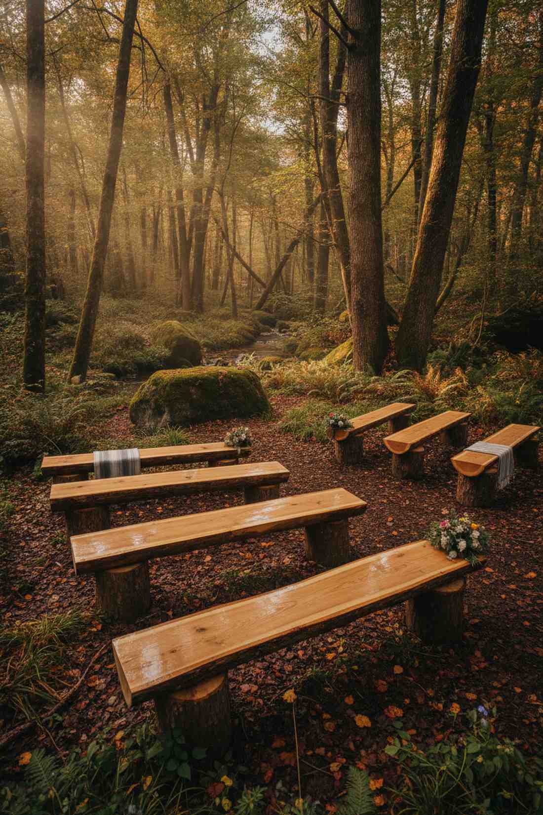 split log benches