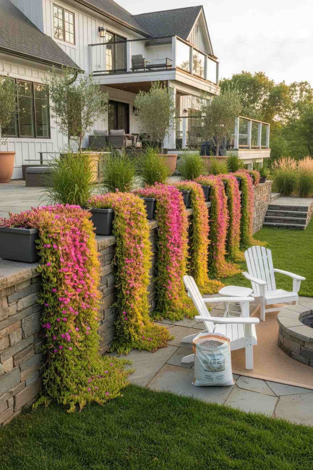 trailing ice plant cascades