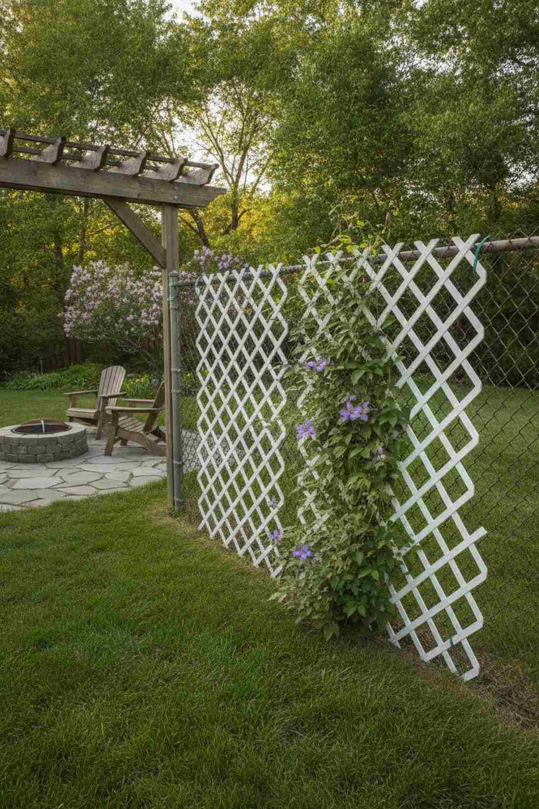 trellis with climbing vines
