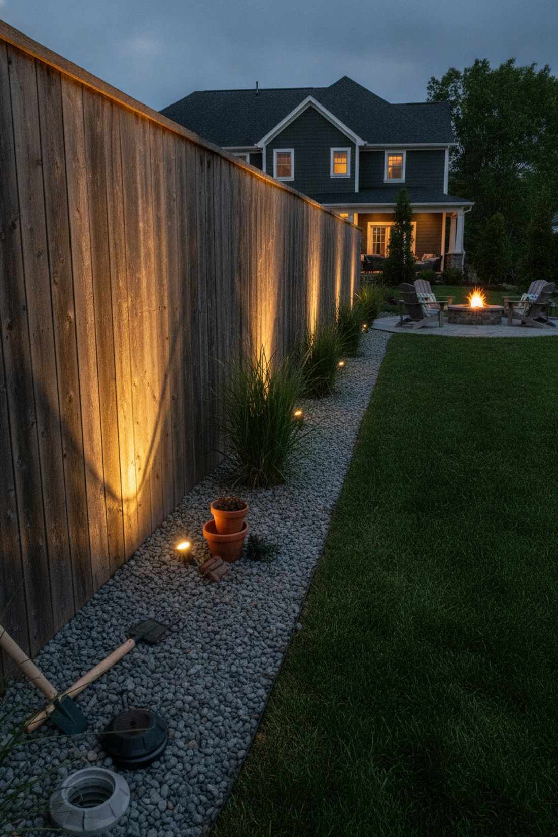 uplighting from grade level
