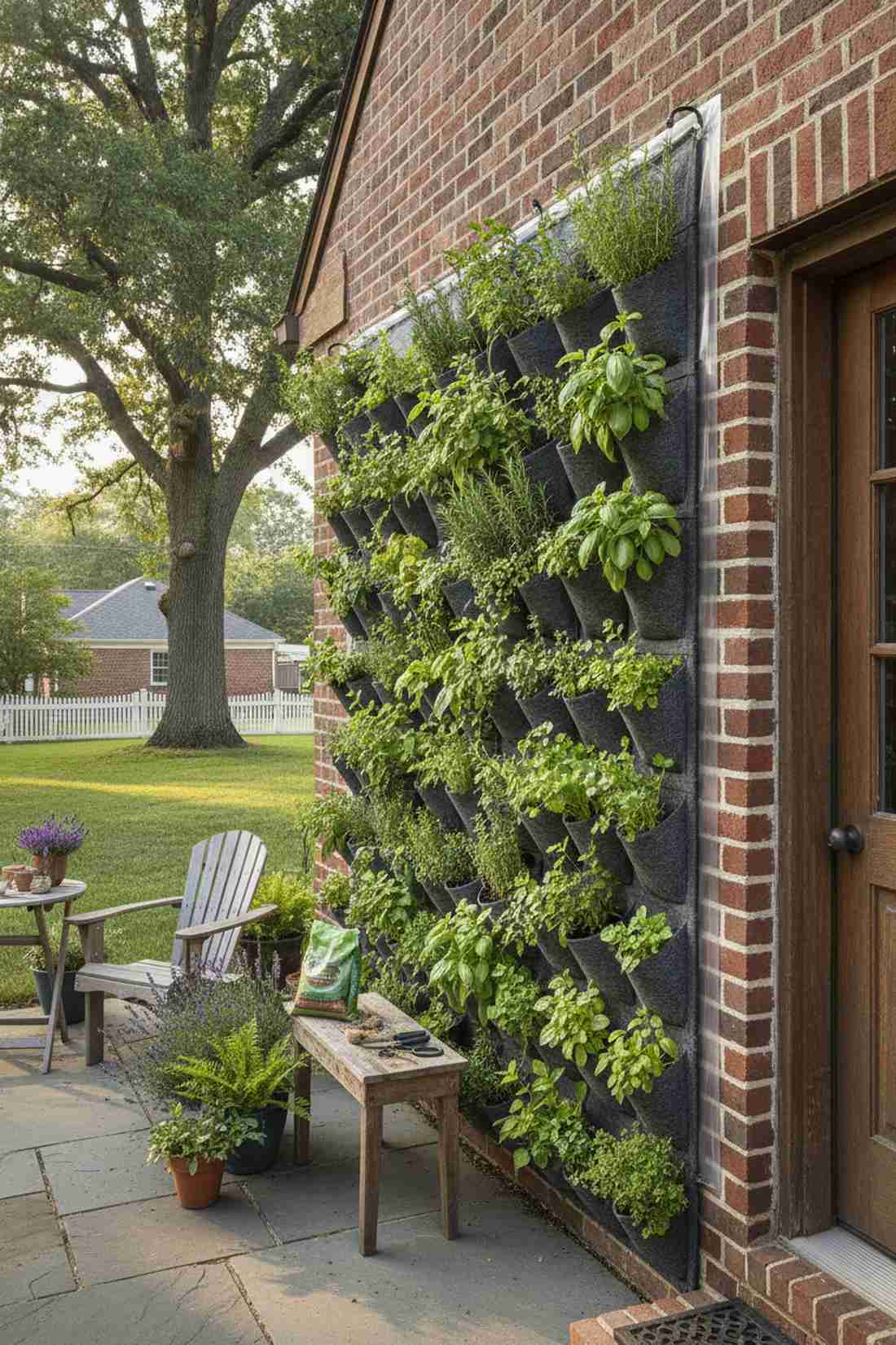 vertical wall pocket garden