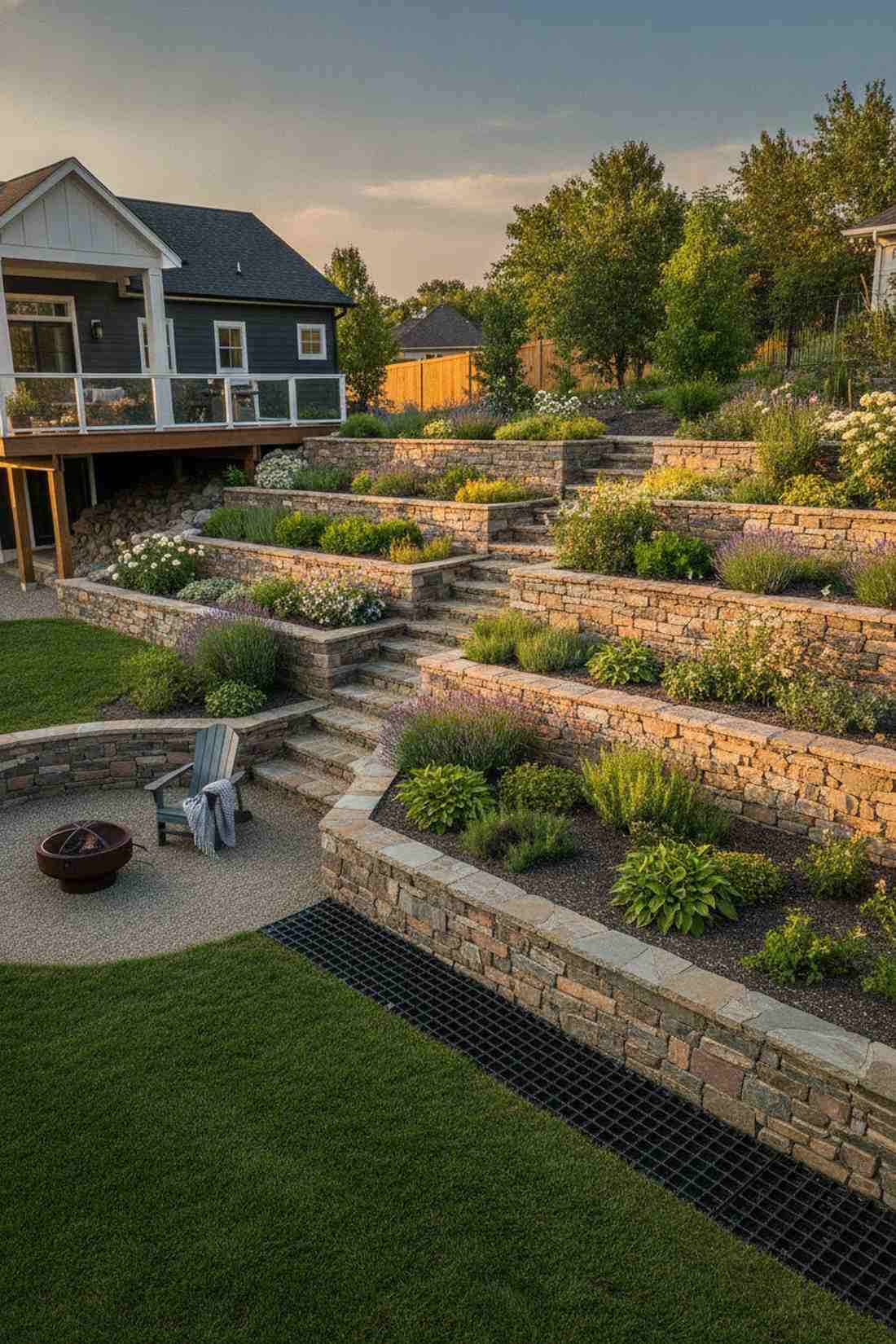 waist high tiered planter