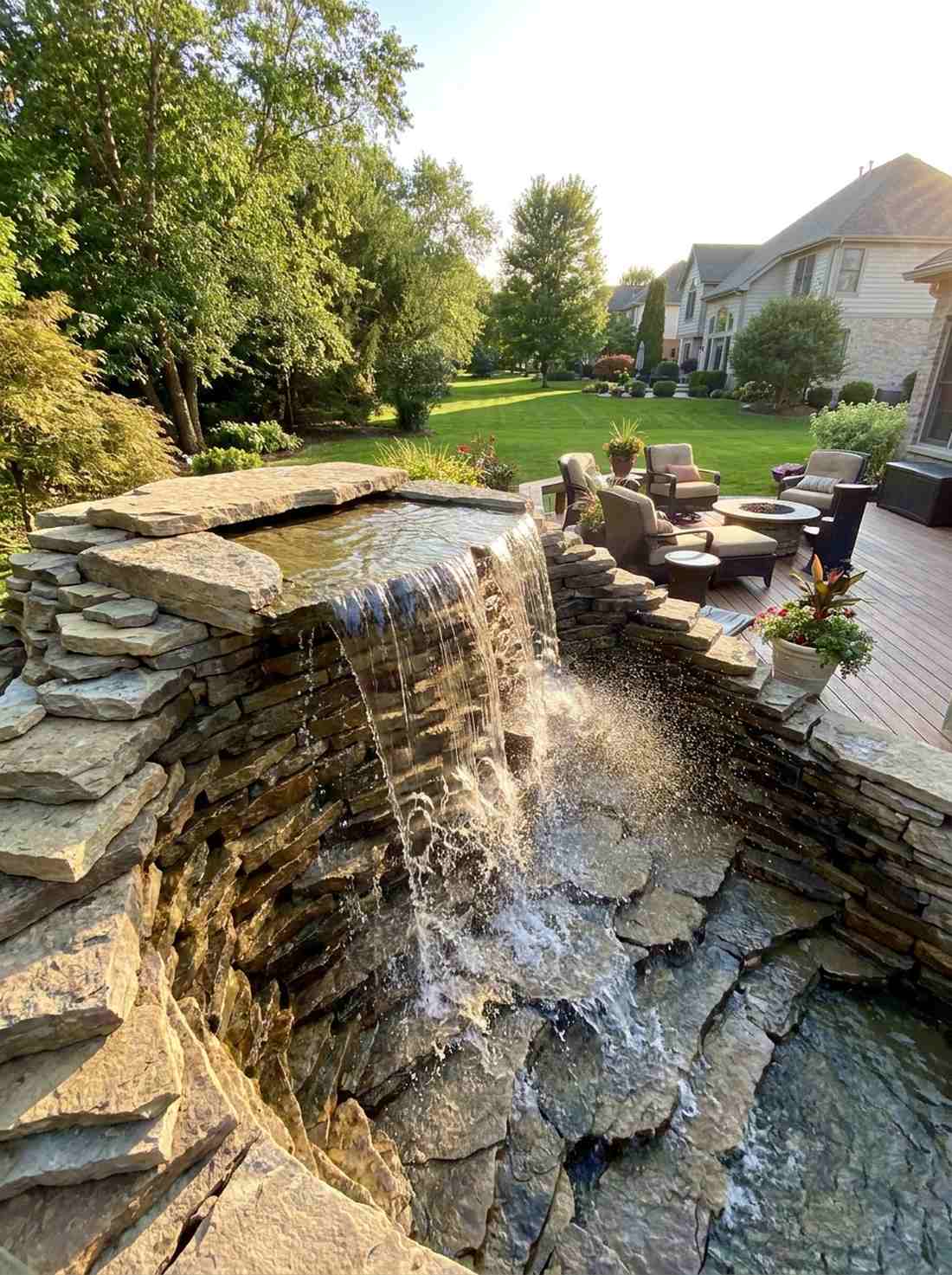 waterfall focal point