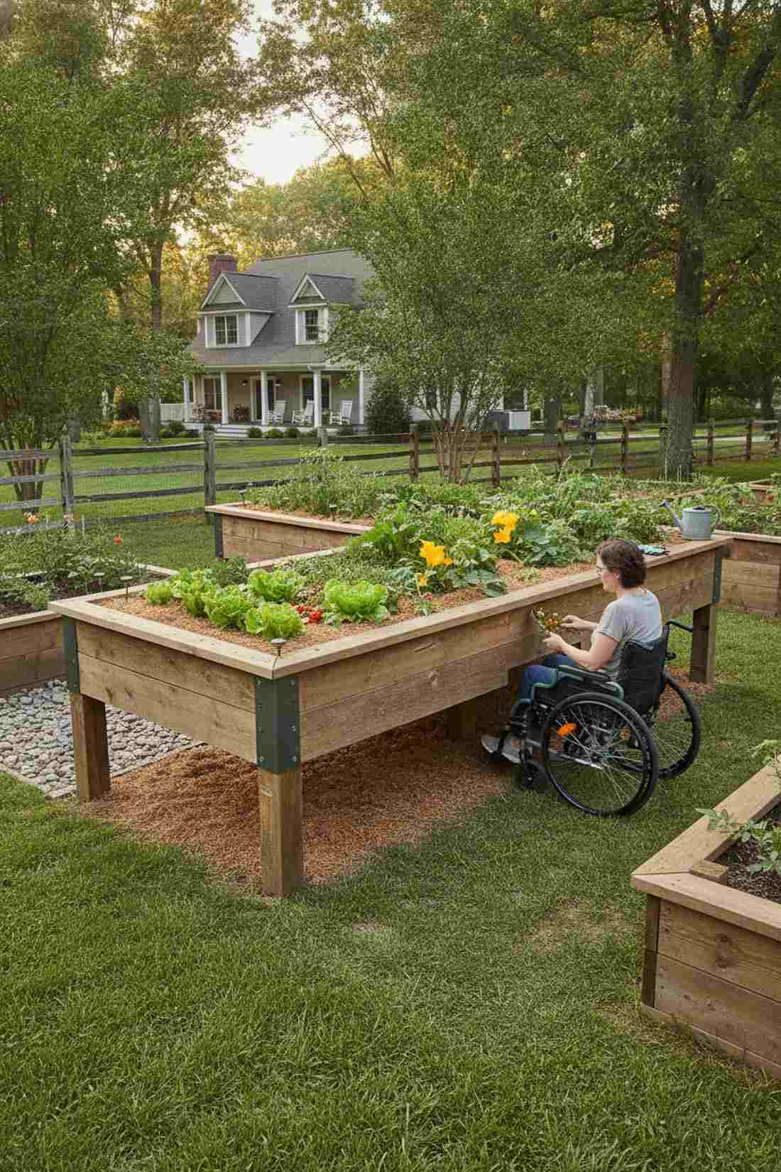 wheelchair accessible cutout bed