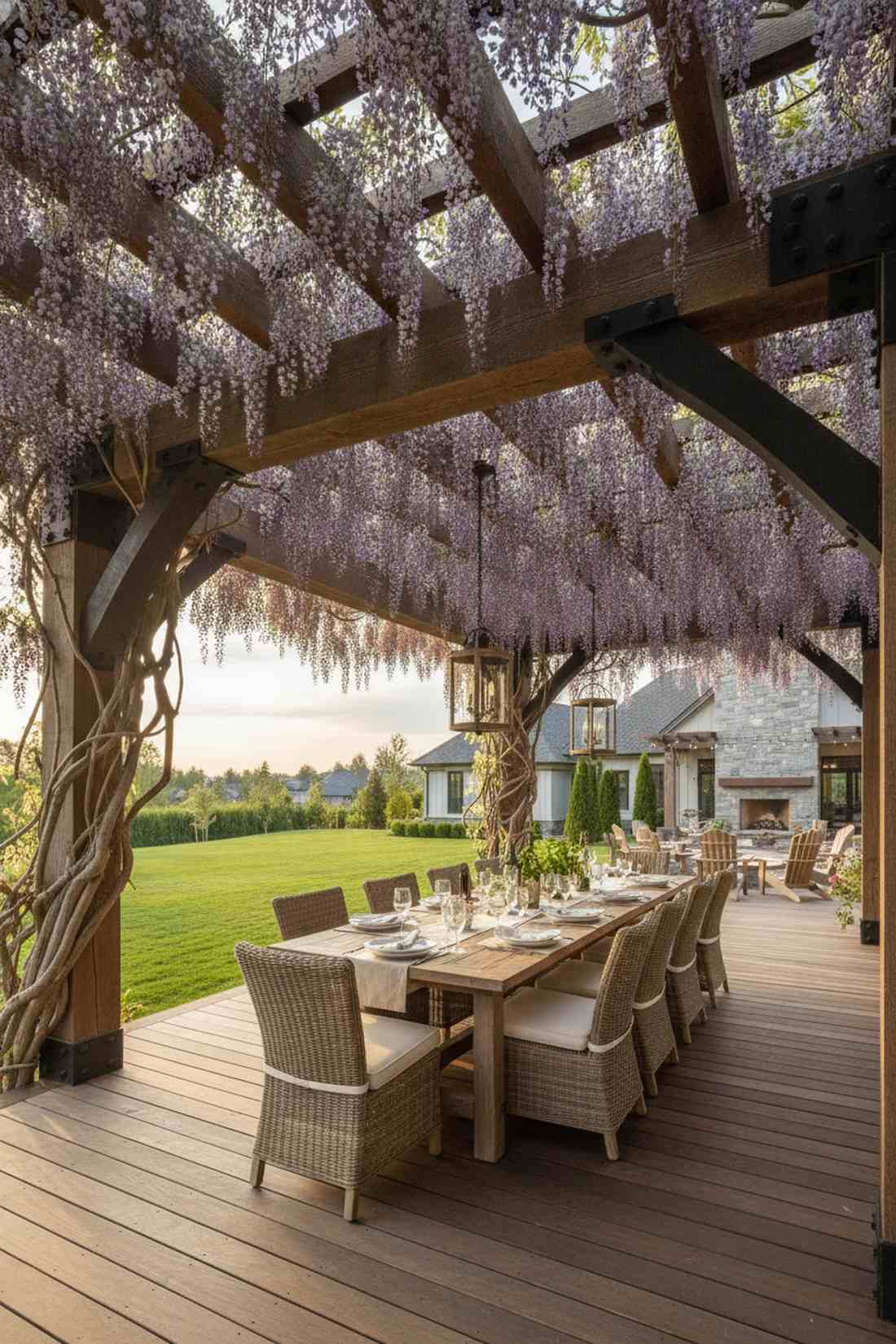 wisteria cascading floral chandeliers