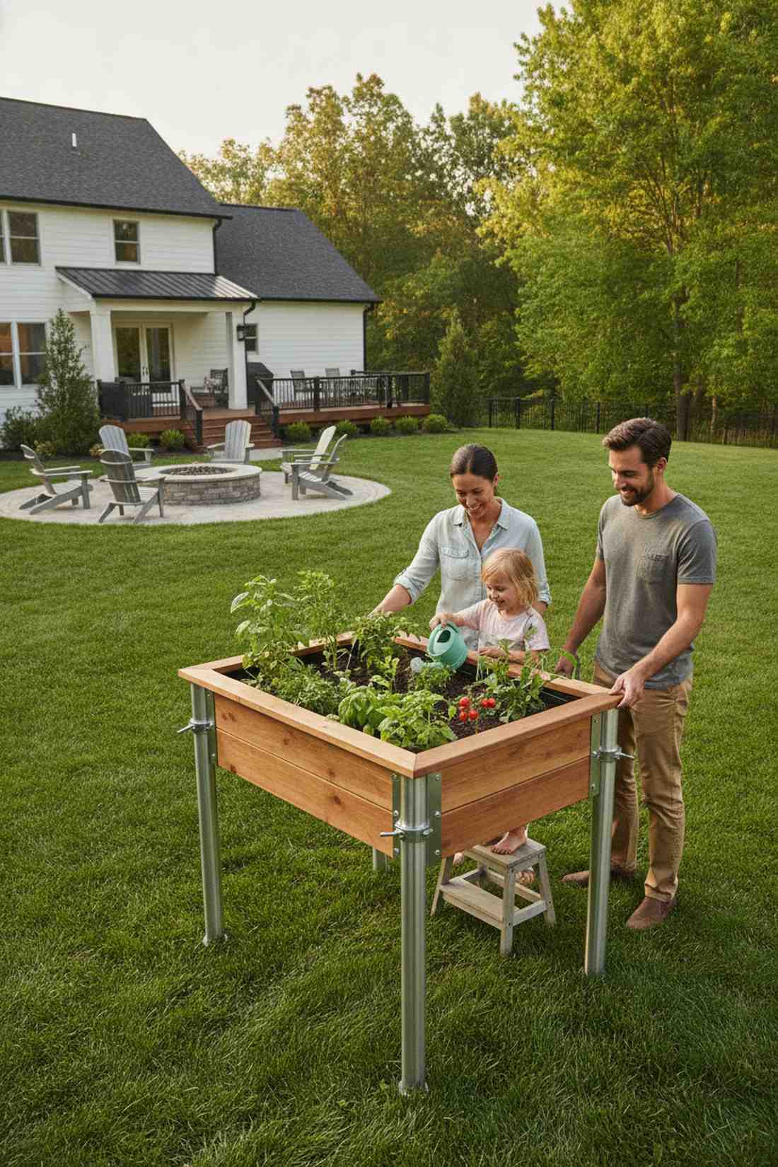 adjustable height planter