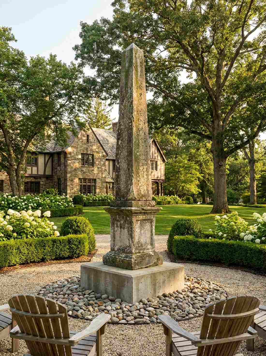 antique reclaimed estate obelisk