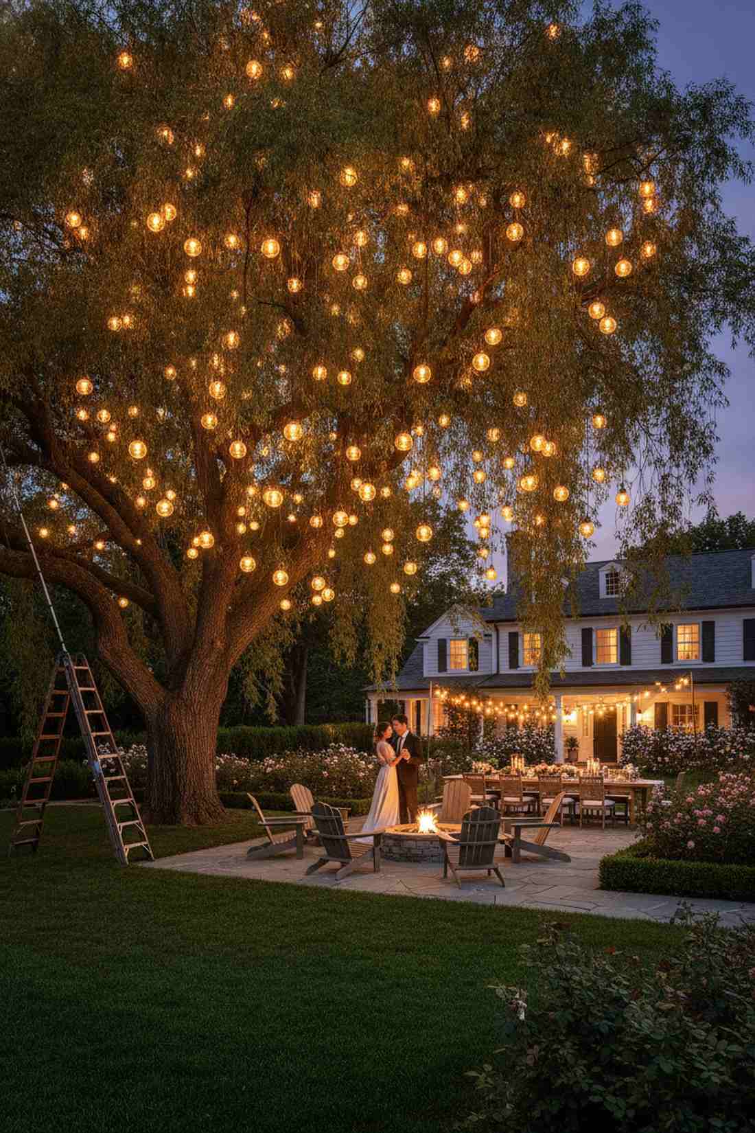branch draping canopy glow