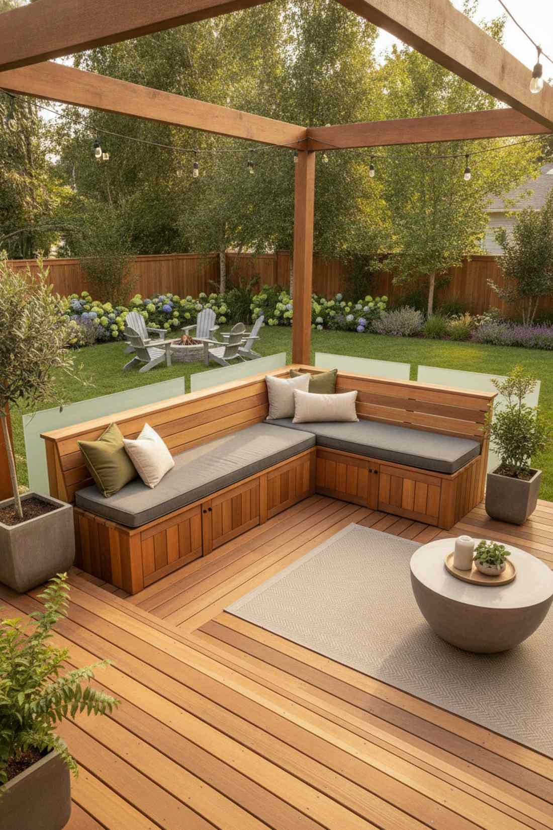 built in corner bench