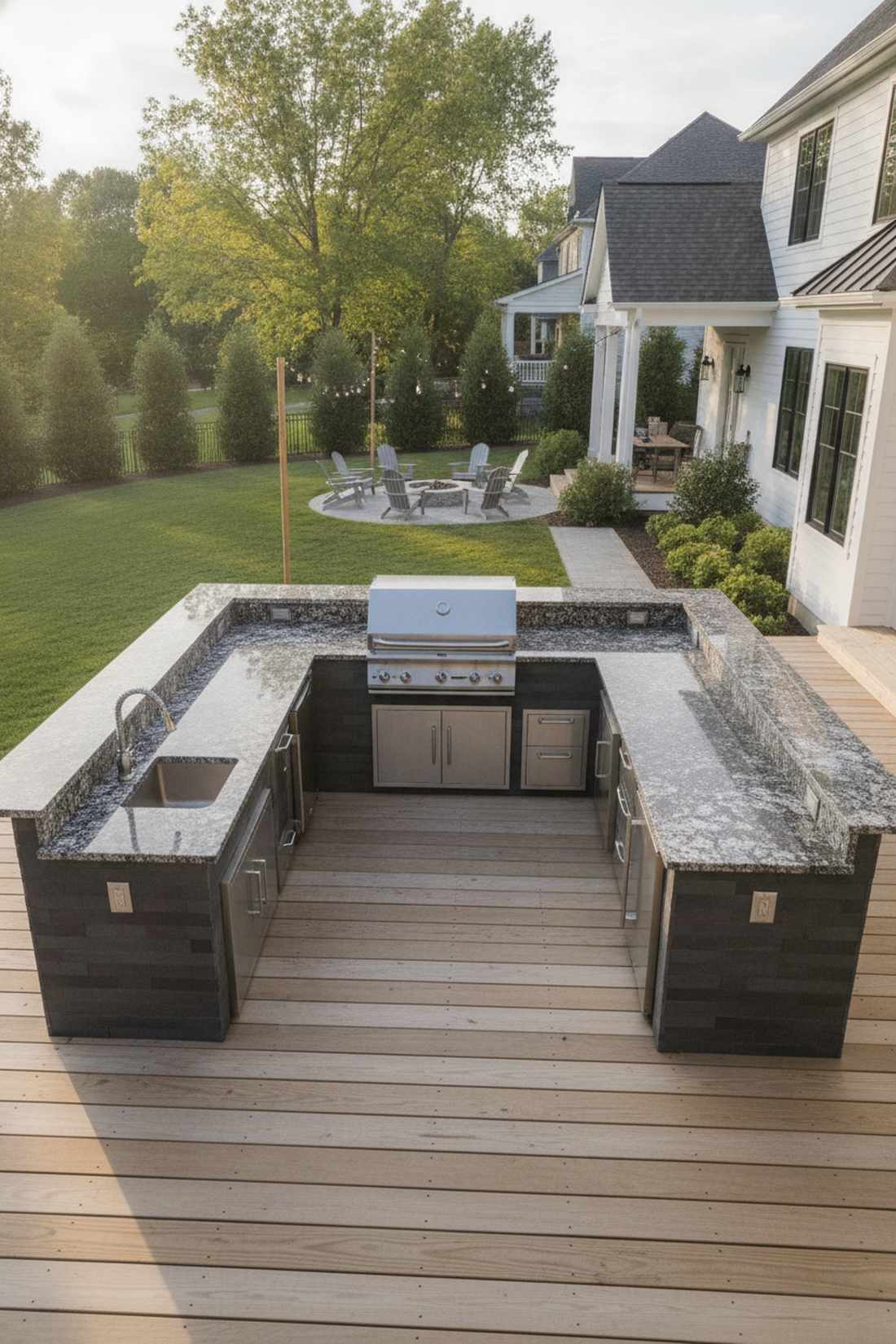classic three sided grill bar