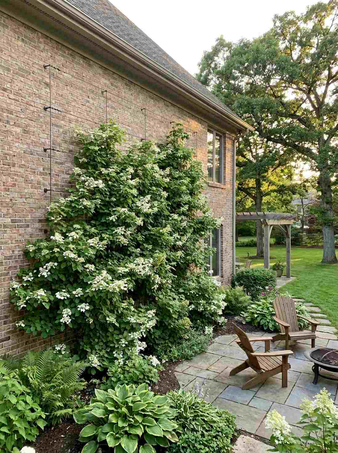 climbing hydrangea walls