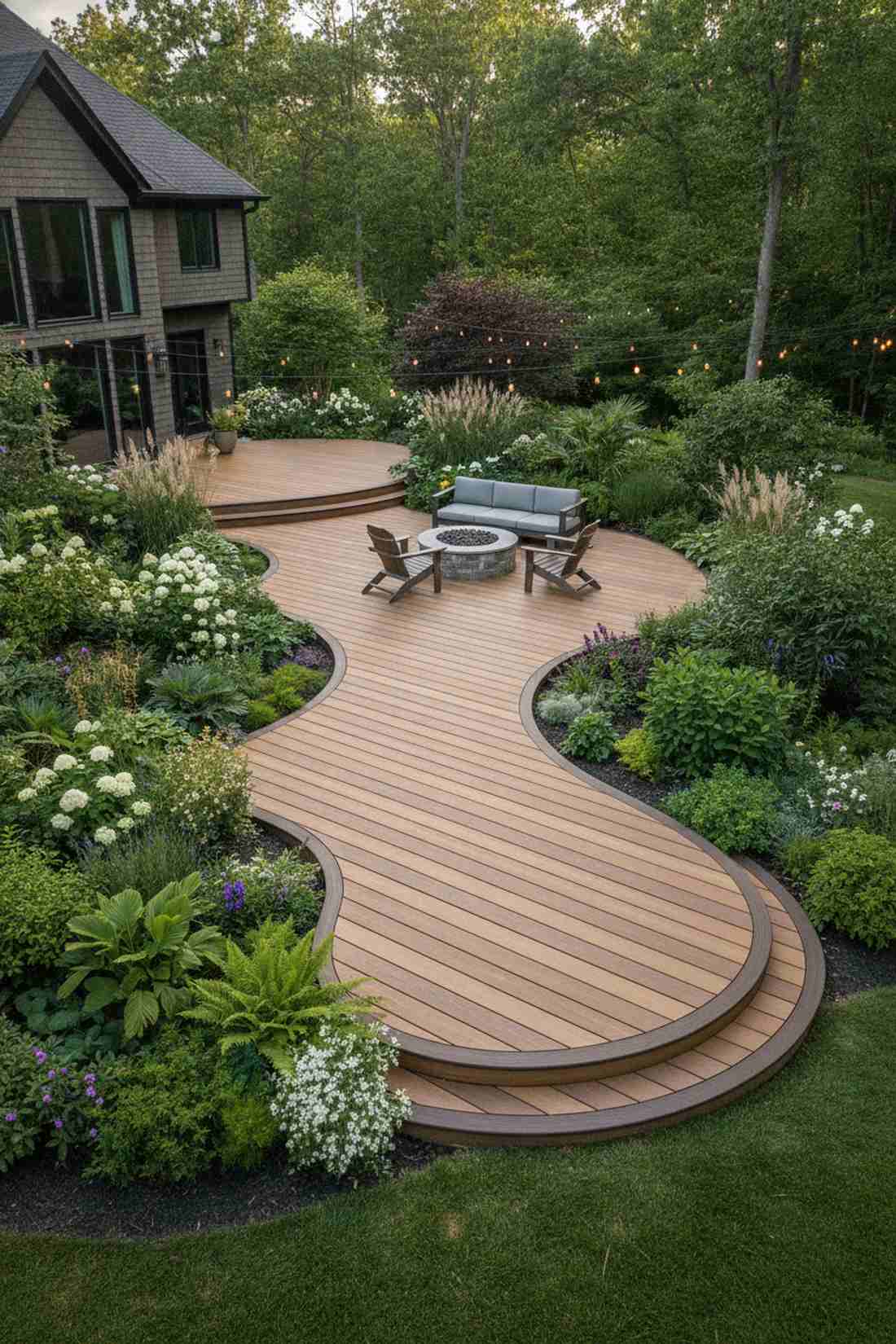 curved edge organic platform