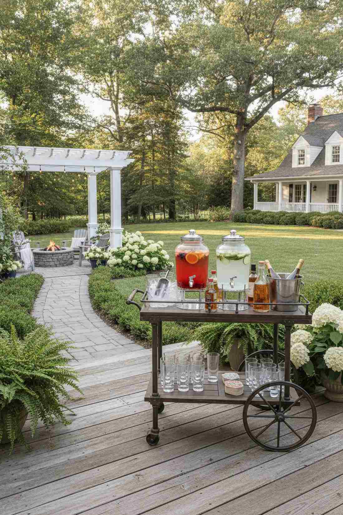 dedicated beverage cart