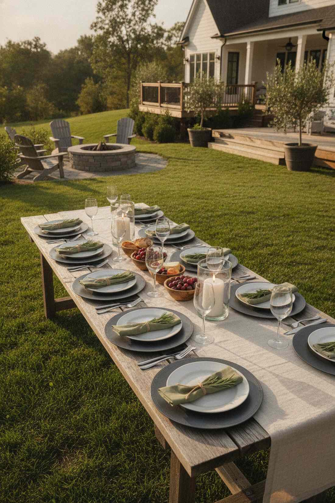 elevated picnic tablescape