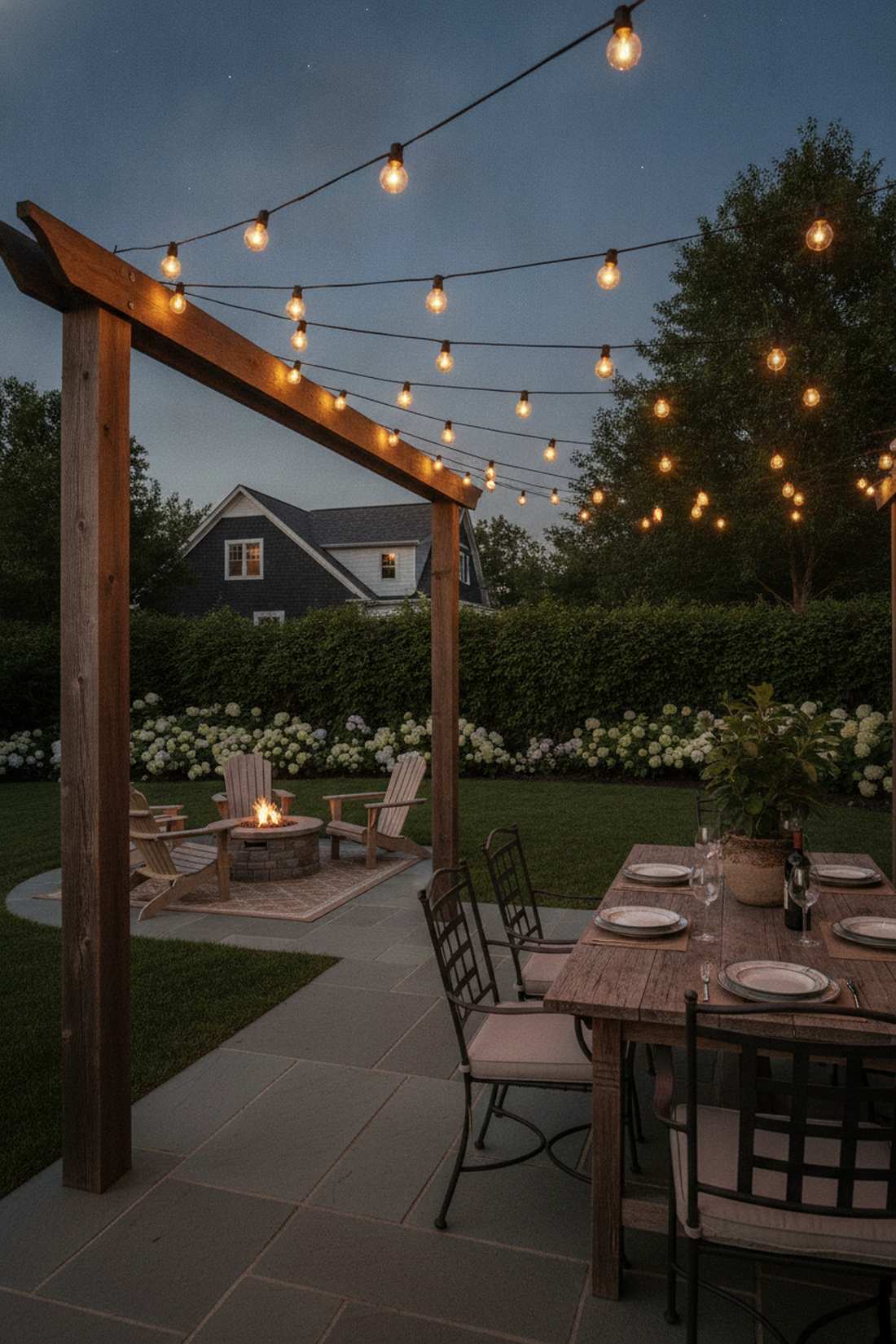 festoon style catenary draping