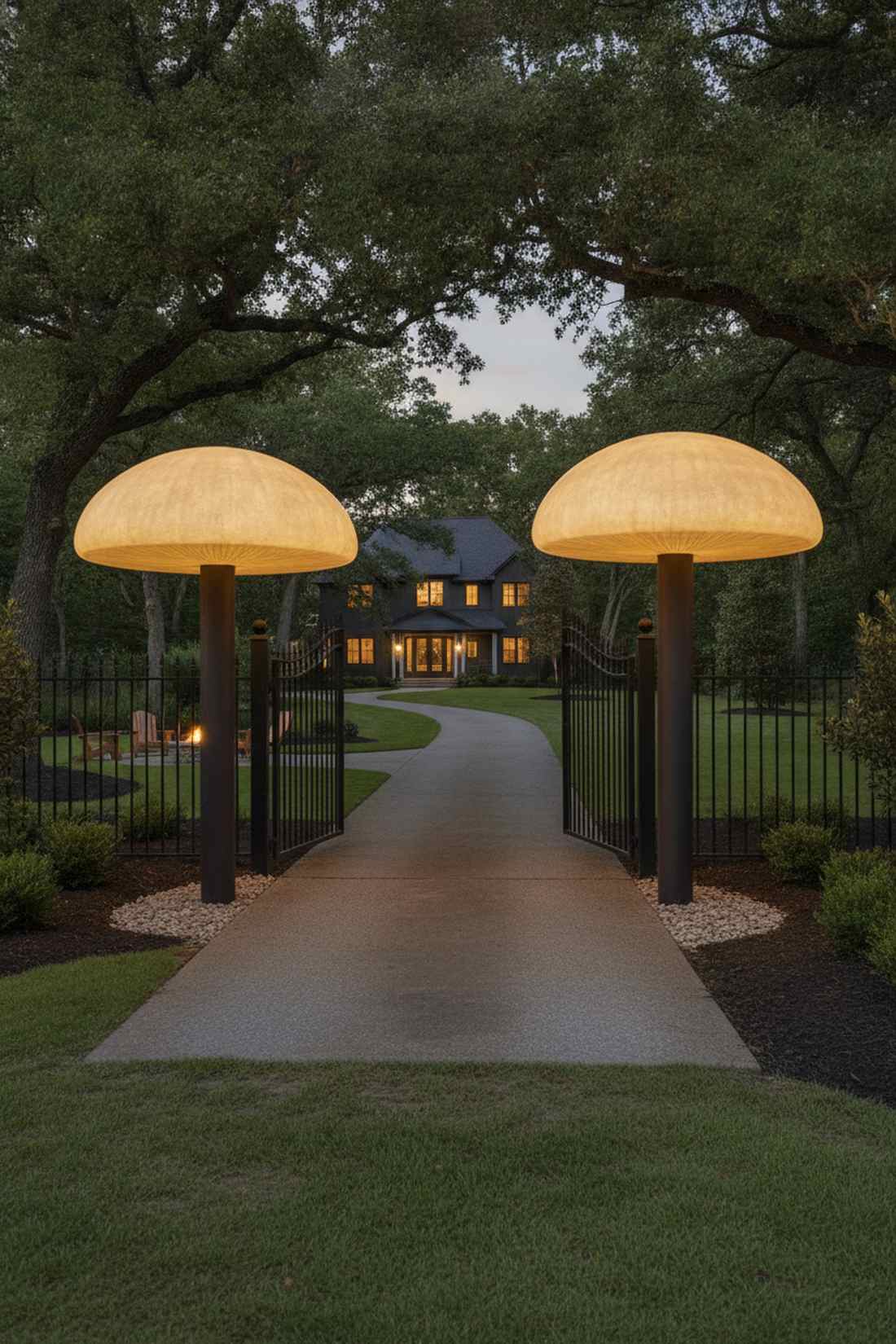 giant cap mushroom lanterns