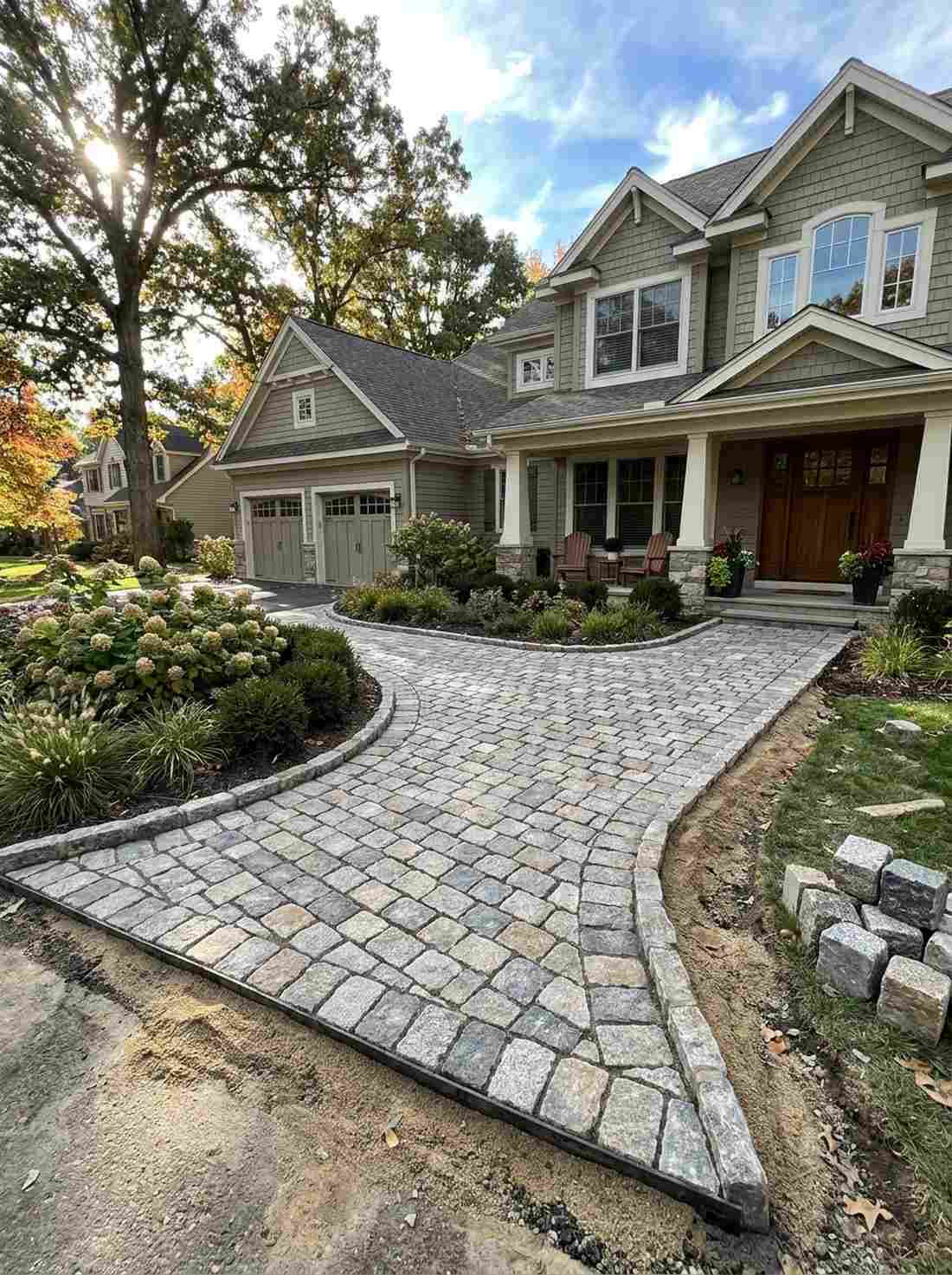 granite cobblestone clusters