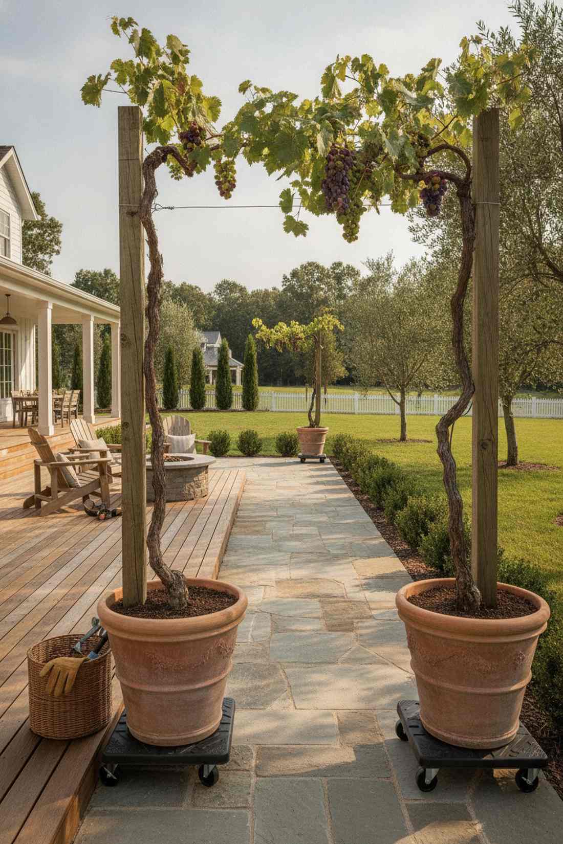 grape vines for long term production