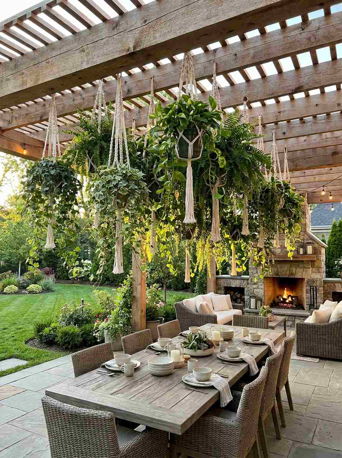 hanging plant installations