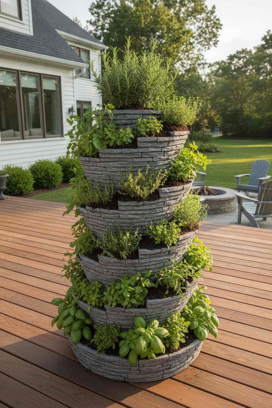 herb spiral container