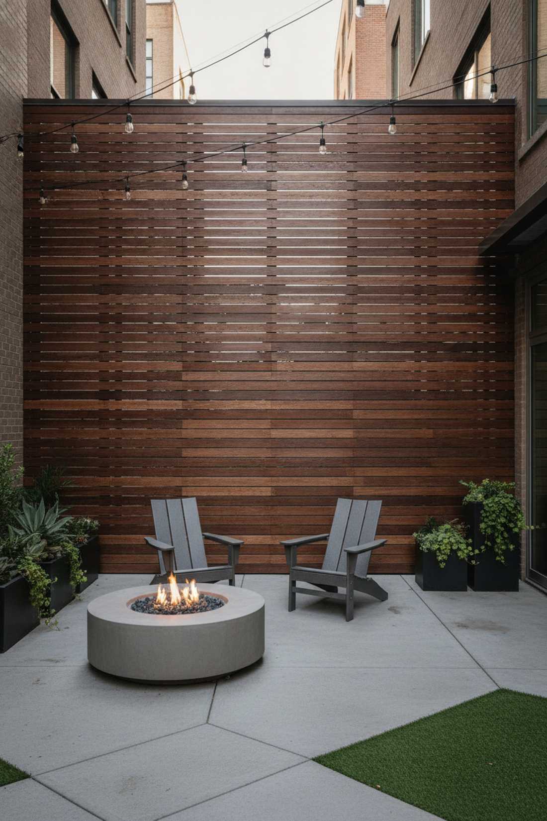 horizontal timber slat wall