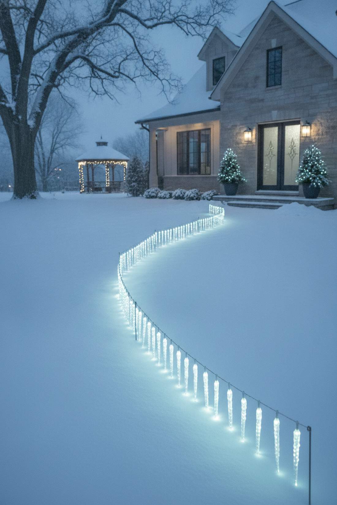 icicle stake pathway