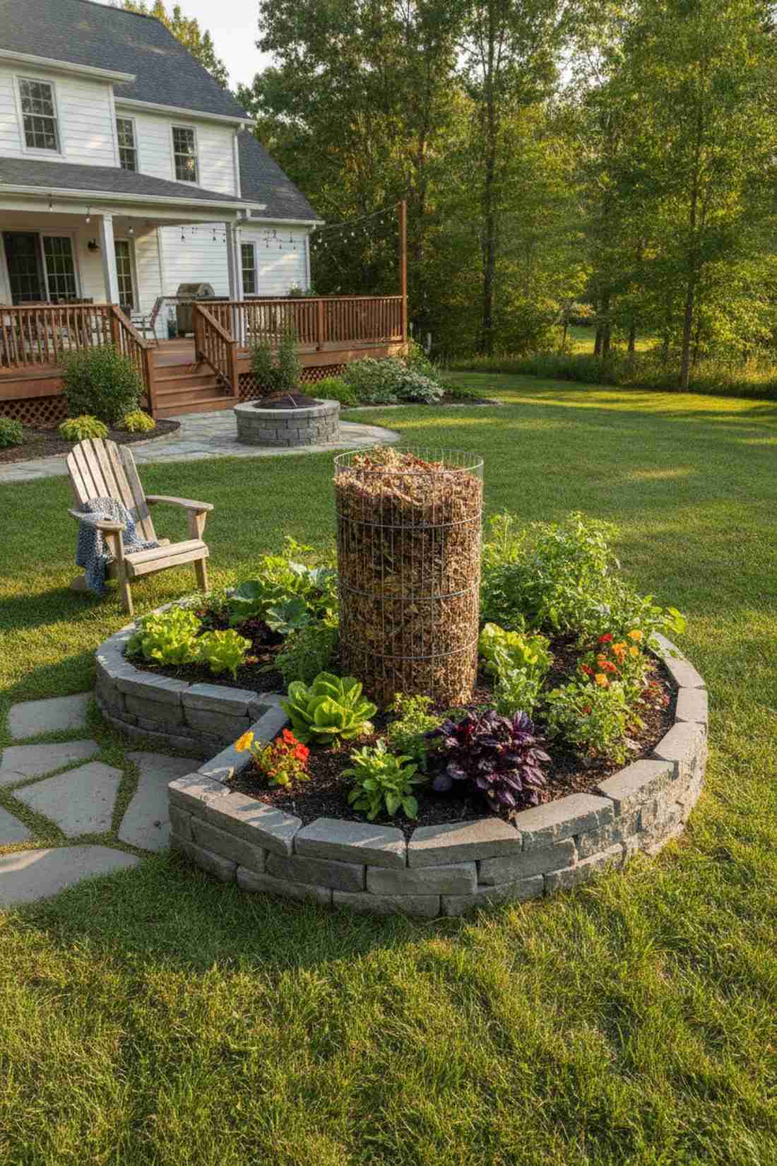 keyhole garden bed
