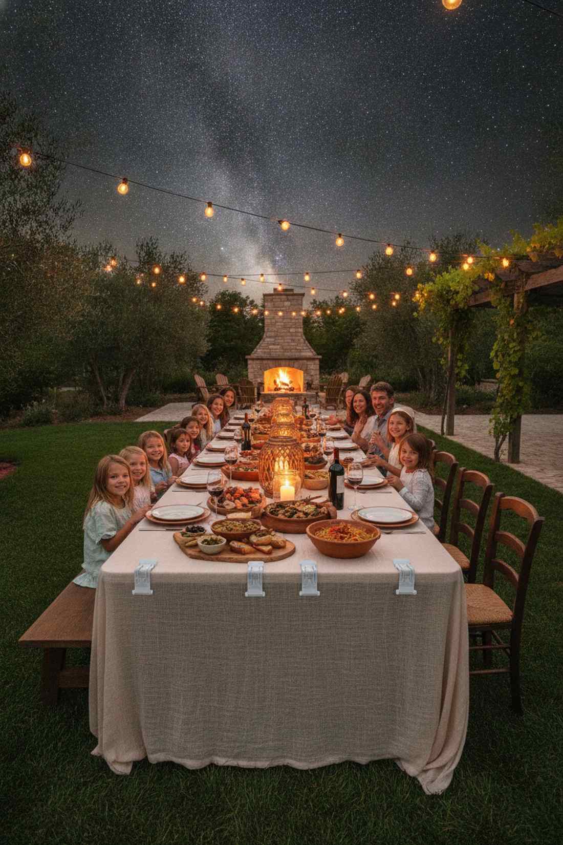 long table communal dining