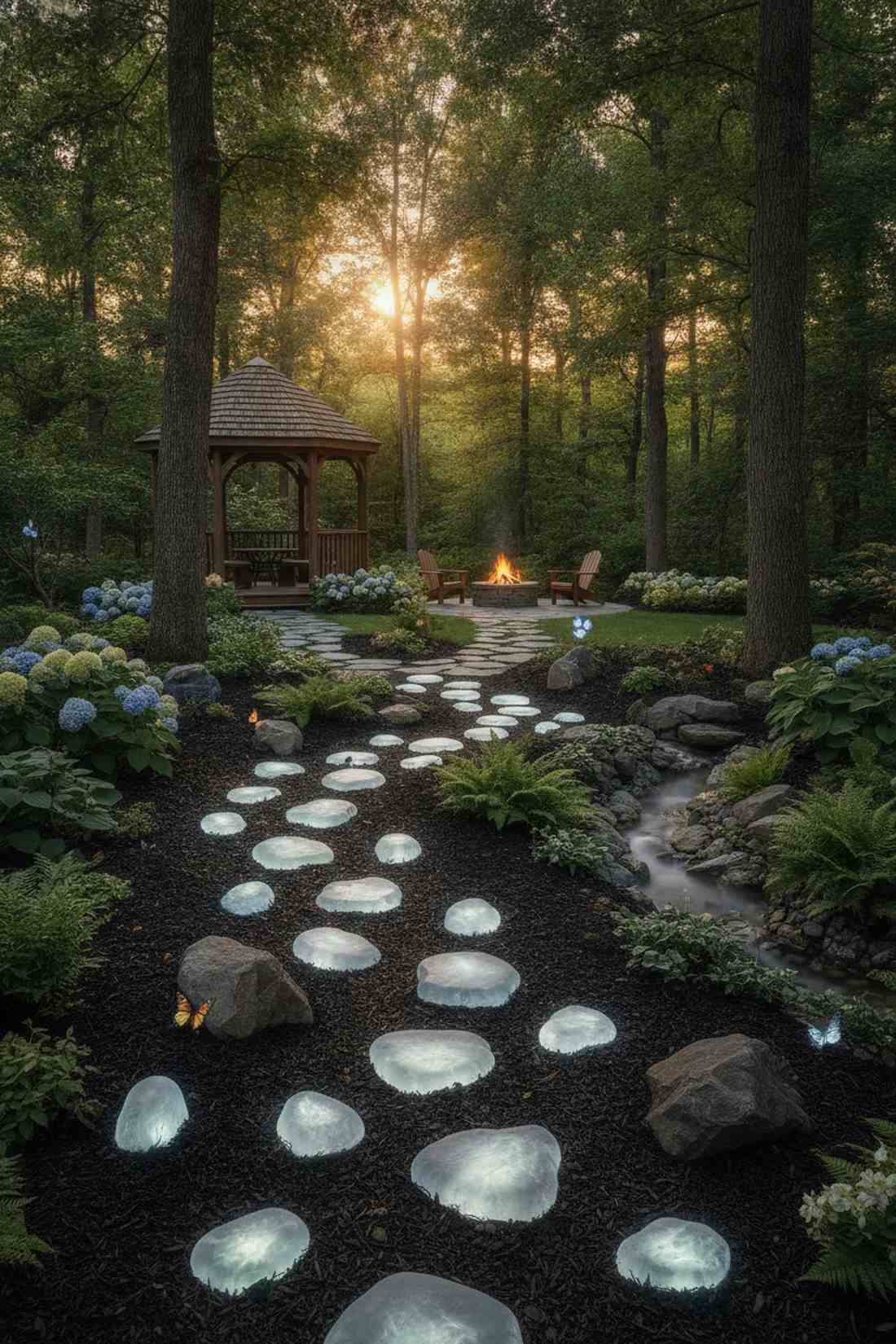 luminous stepping stones