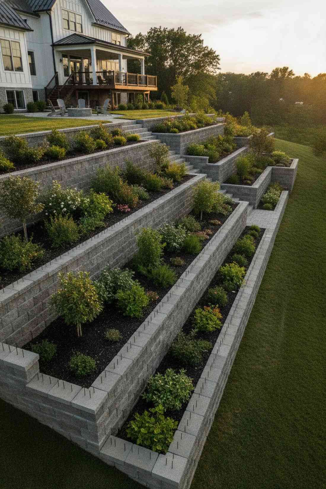 mortared concrete block fortress