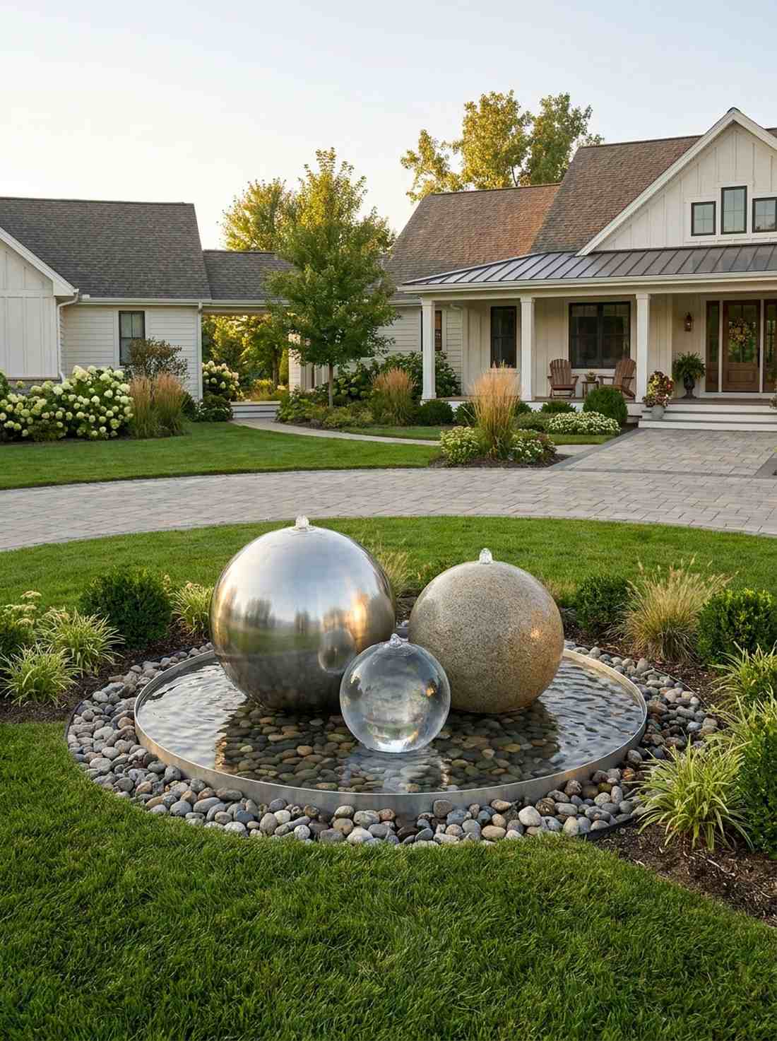 multi sphere cluster fountain