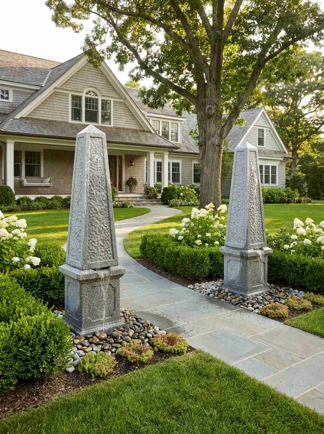 natural stone obelisk