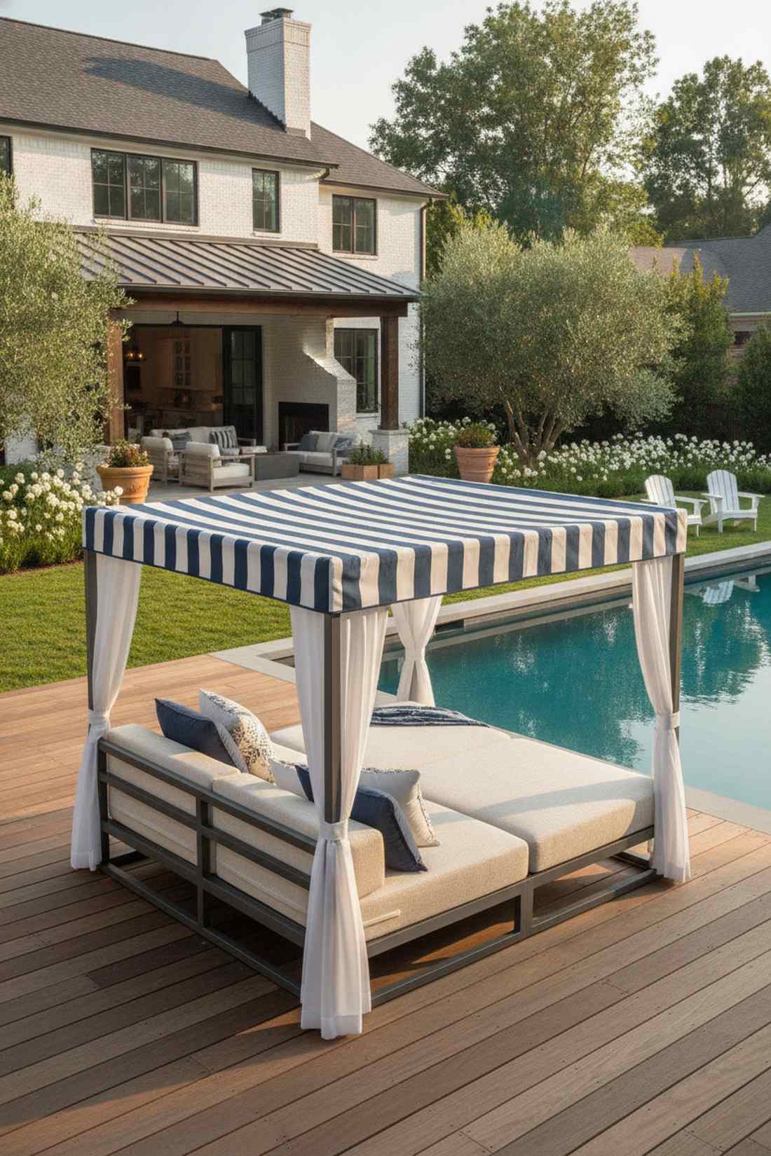 outdoor daybed with canopy