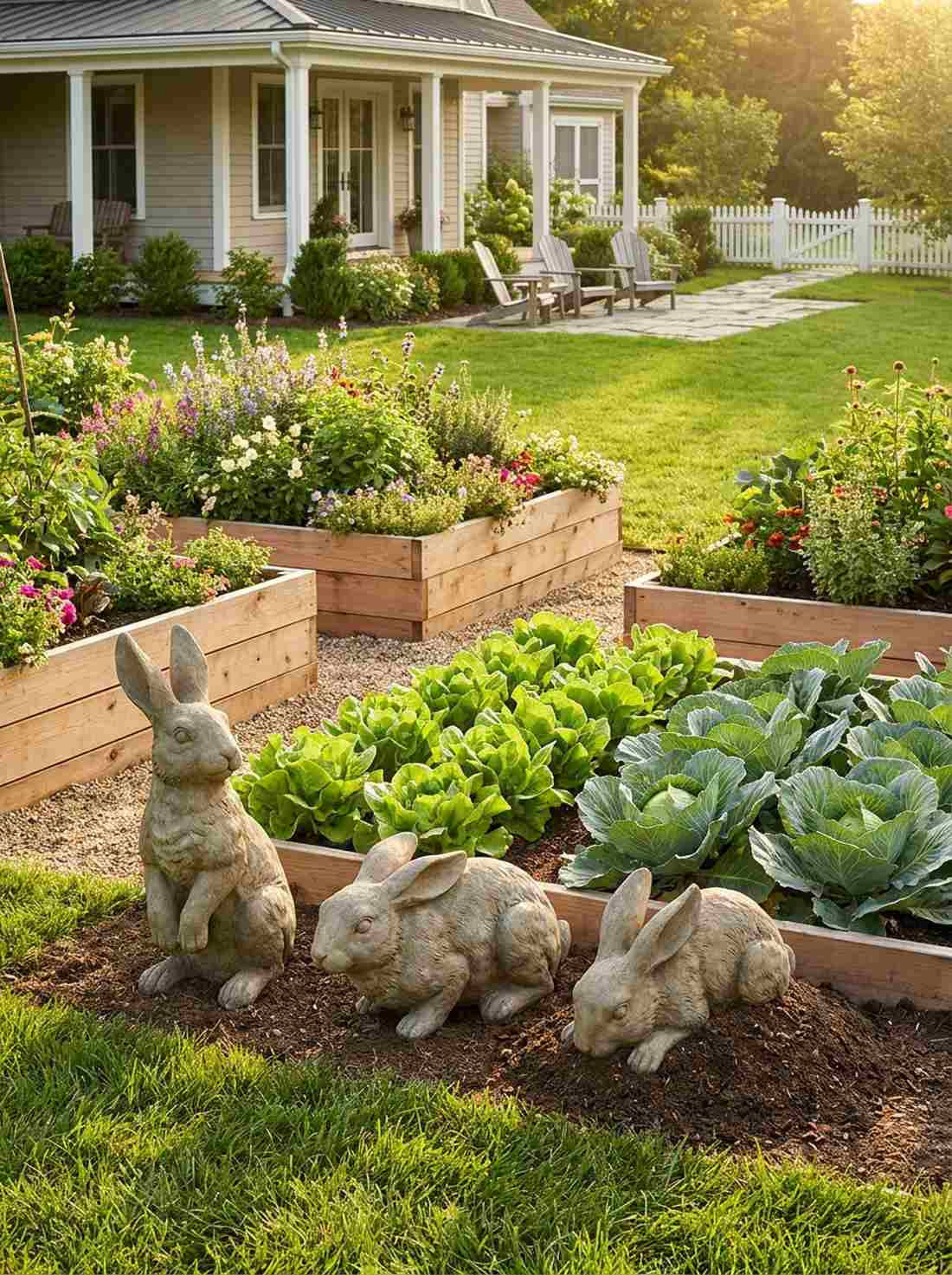 playful rabbit cluster