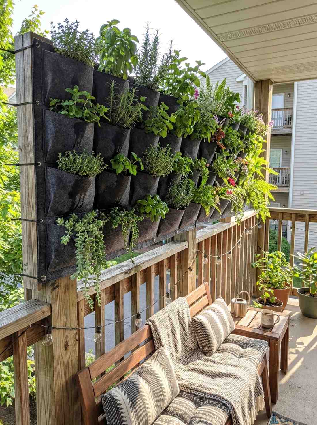 pocket planter vertical garden fence