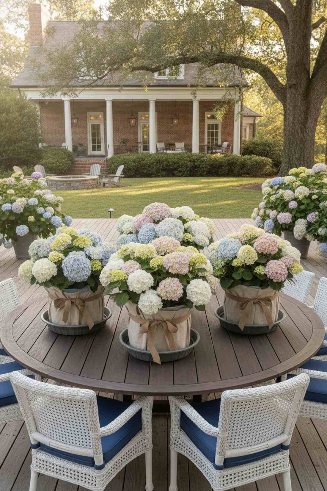 potted hydrangea displays